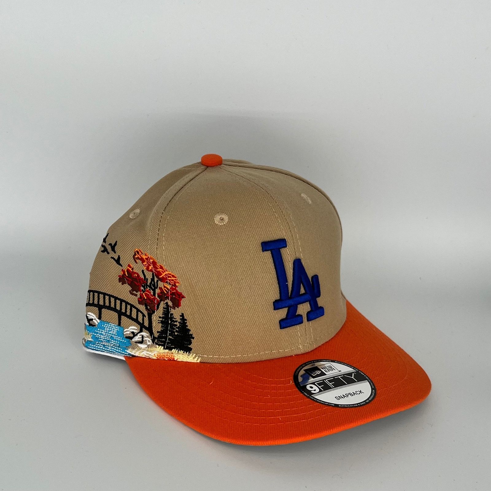 New Era Brown/Orange Los Angeles Dodgers New Era MLB 9Fifty Snapback Size ONE SIZE - 1 Thumbnail