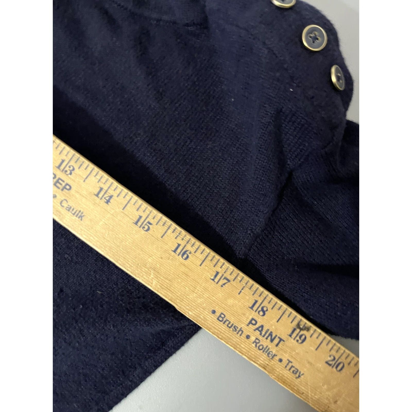 Talbots VINTAGE Talbots Women’s XS Navy Blue Long Sleeve Pullover Sweater Size XS / US 0-2 / IT 36-38 - 5 Thumbnail