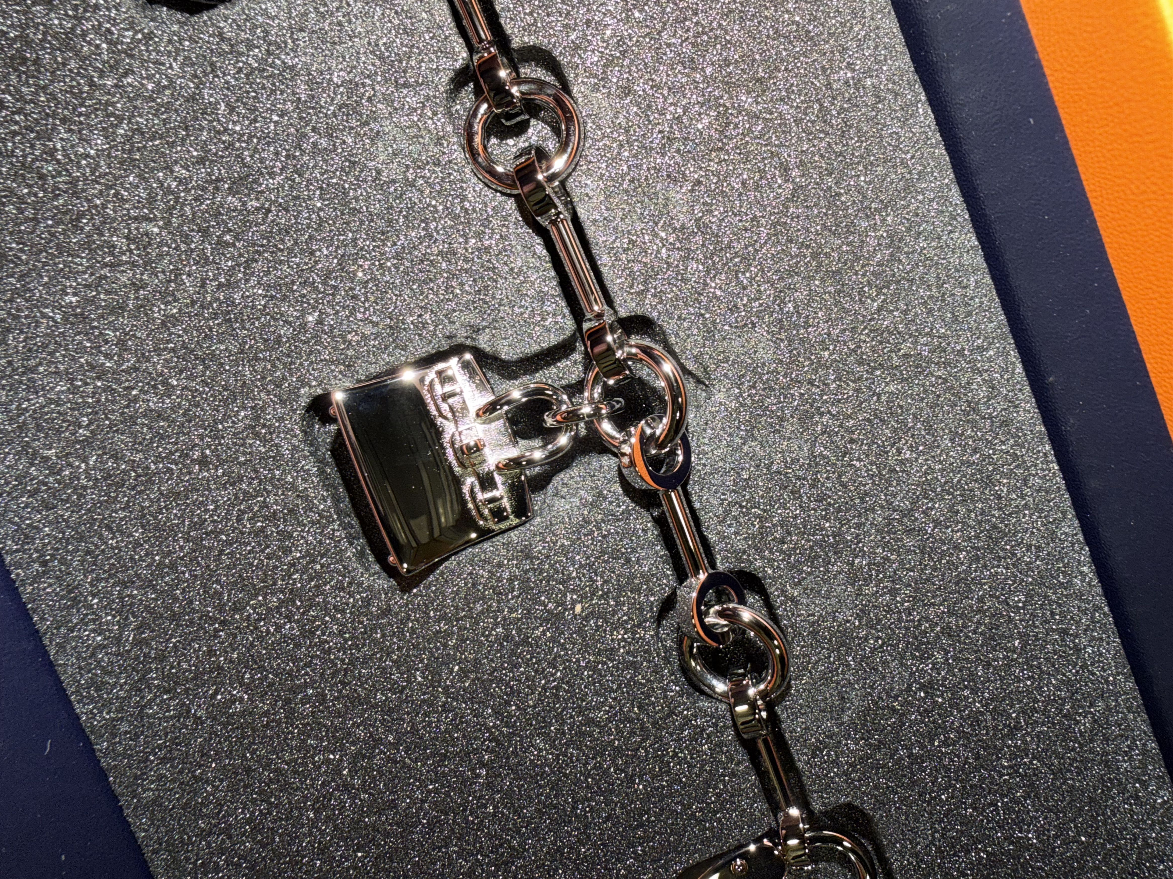 Hermes Hermes Bijou De Sac Charm Green Apple Birkin Kelly Black Bag Size ONE SIZE - 15 Thumbnail
