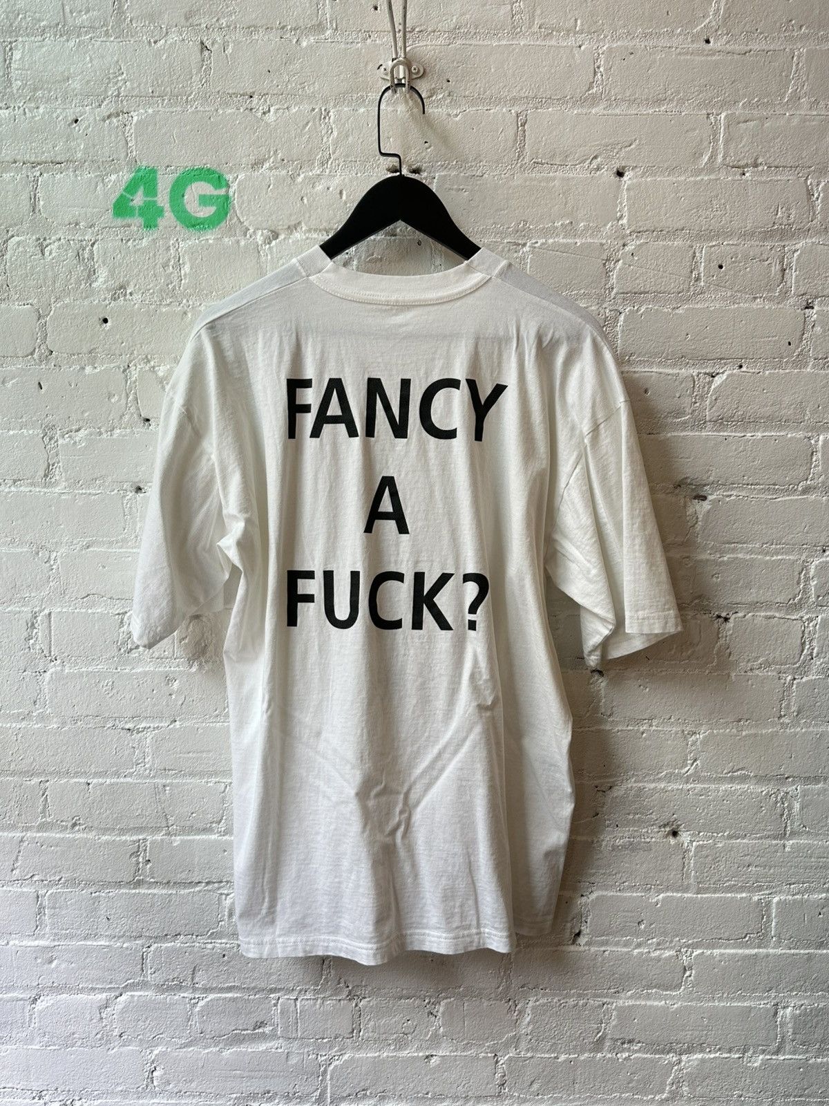 Vintage VINTAGE FANCY A FUCK T SHIRT SZ XL Size US L / EU 52-54 / 3 - 2 Thumbnail