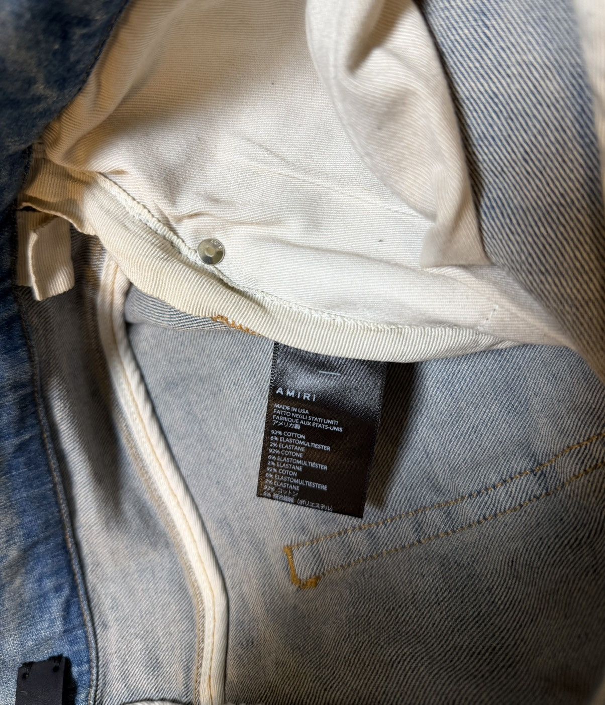 Amiri Amiri Logo Appliqué Denim Jeans Size US 32 / EU 48 - 7 Thumbnail