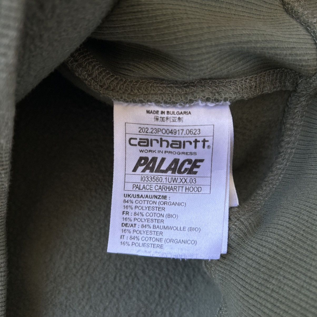 Carhartt Wip Palace Carhartt WIP Hoodie Dollar Green Size Medium Size US M / EU 48-50 / 2 - 5 Thumbnail