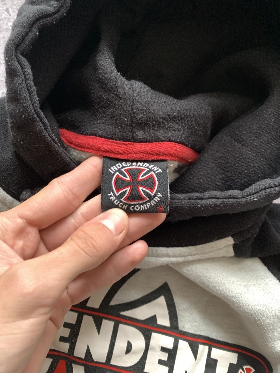 Independent Truck Co. 🔥VINTAGE 90s INDEPENDENT Y2K SKATE HOODIE Size US S / EU 44-46 / 1 - 7 Thumbnail