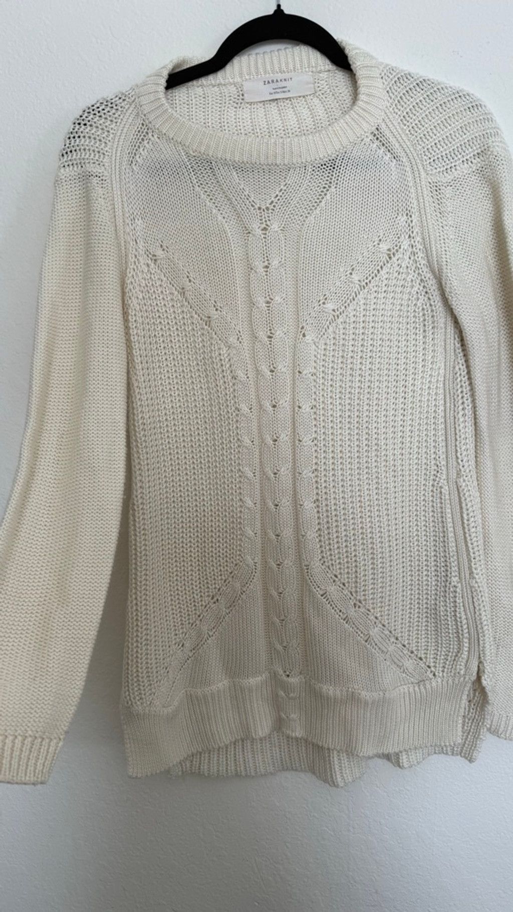 Zara ZARA Knit Sweater – Size S, Cream/ Beige, Retail Price $98 Size S / US 4 / IT 40 - 7 Thumbnail