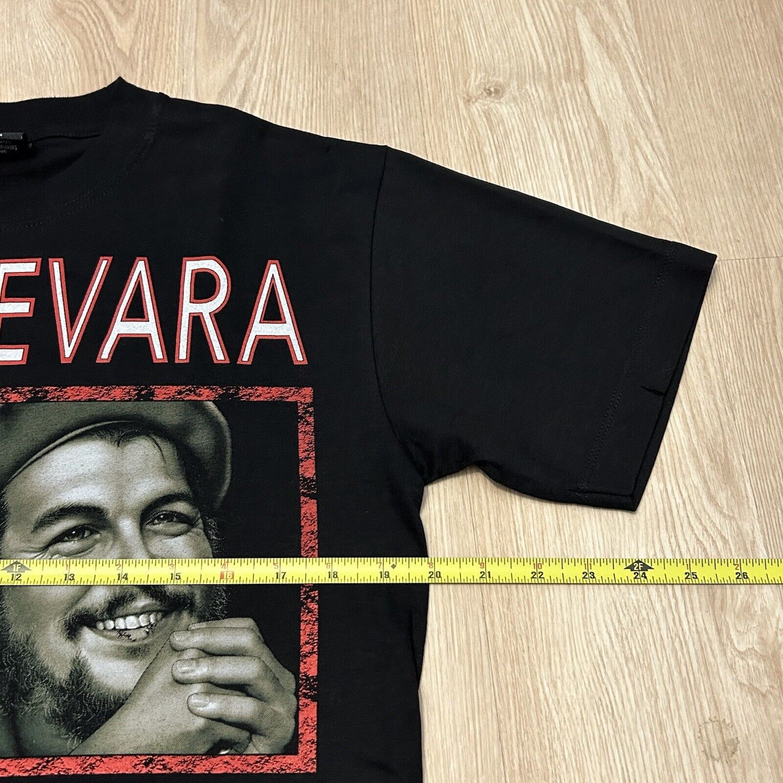 Rap Tees × Vintage Vintage 90s El Che Guevara Portrait Guerilla Black T Shirt Size US M / EU 48-50 / 2 - 7 Thumbnail