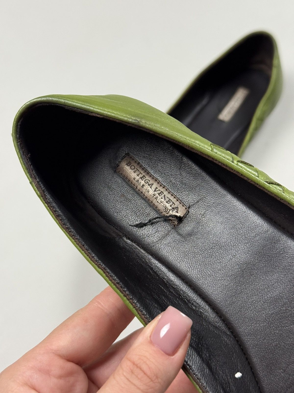Bottega Veneta Bottega Veneta Intrecciato Knitted Leather Ballets Flats Size US 8 / IT 38 - 10 Thumbnail