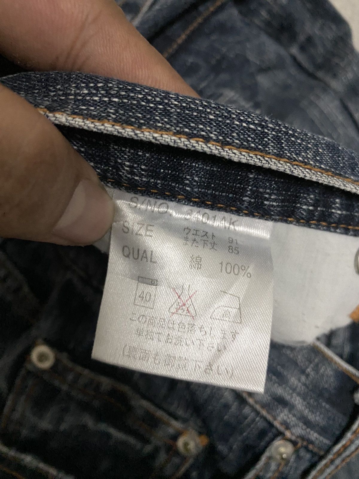 Japanese Brand × Vintage Offer‼️Vintage Freebeat Diag Distress Denim Jeans Size US 36 / EU 52 - 6 Thumbnail