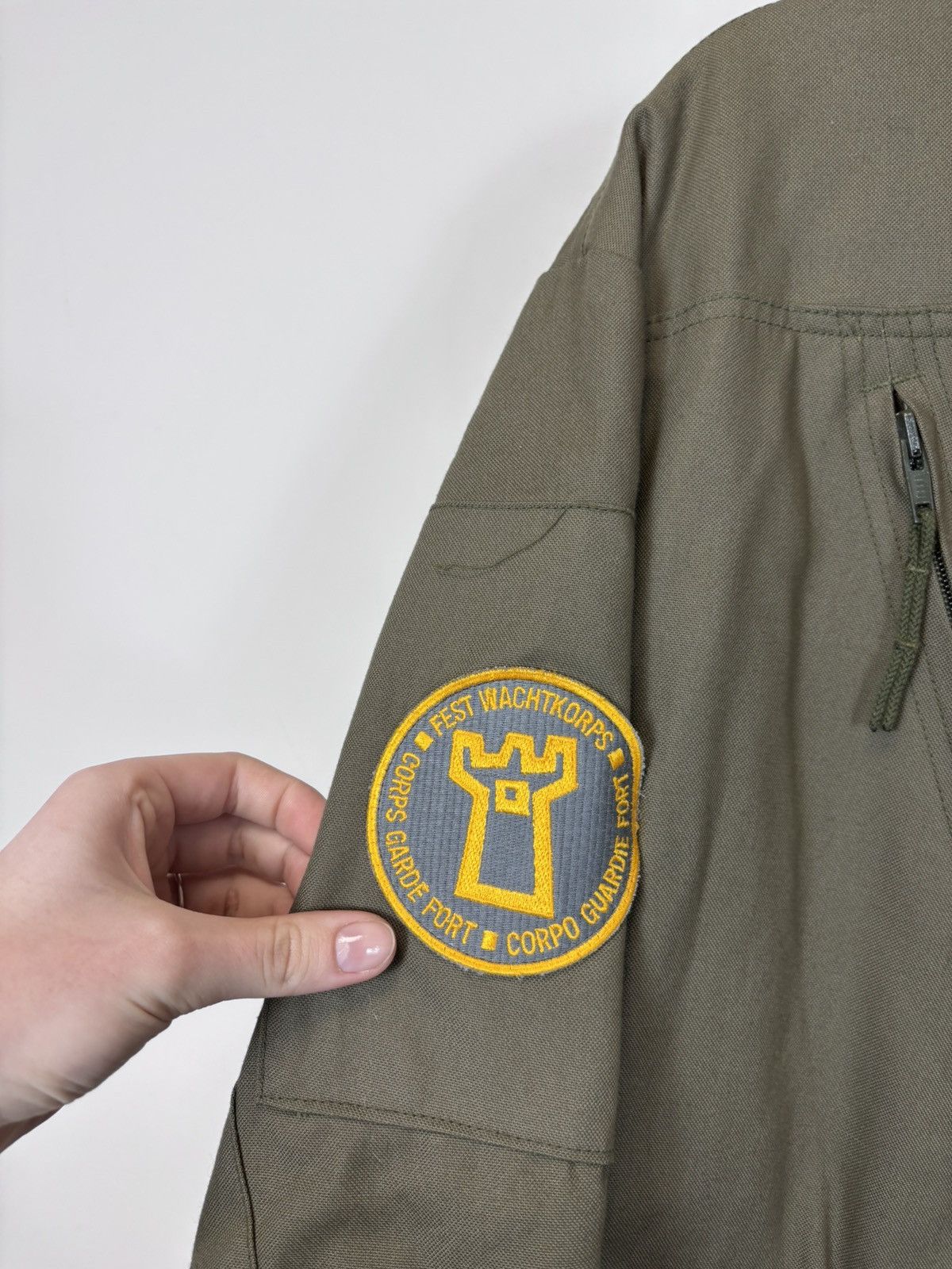Other Vintage Swiss Military Fortress Guard Olive Field Jacket Size US L / EU 52-54 / 3 - 11 Thumbnail