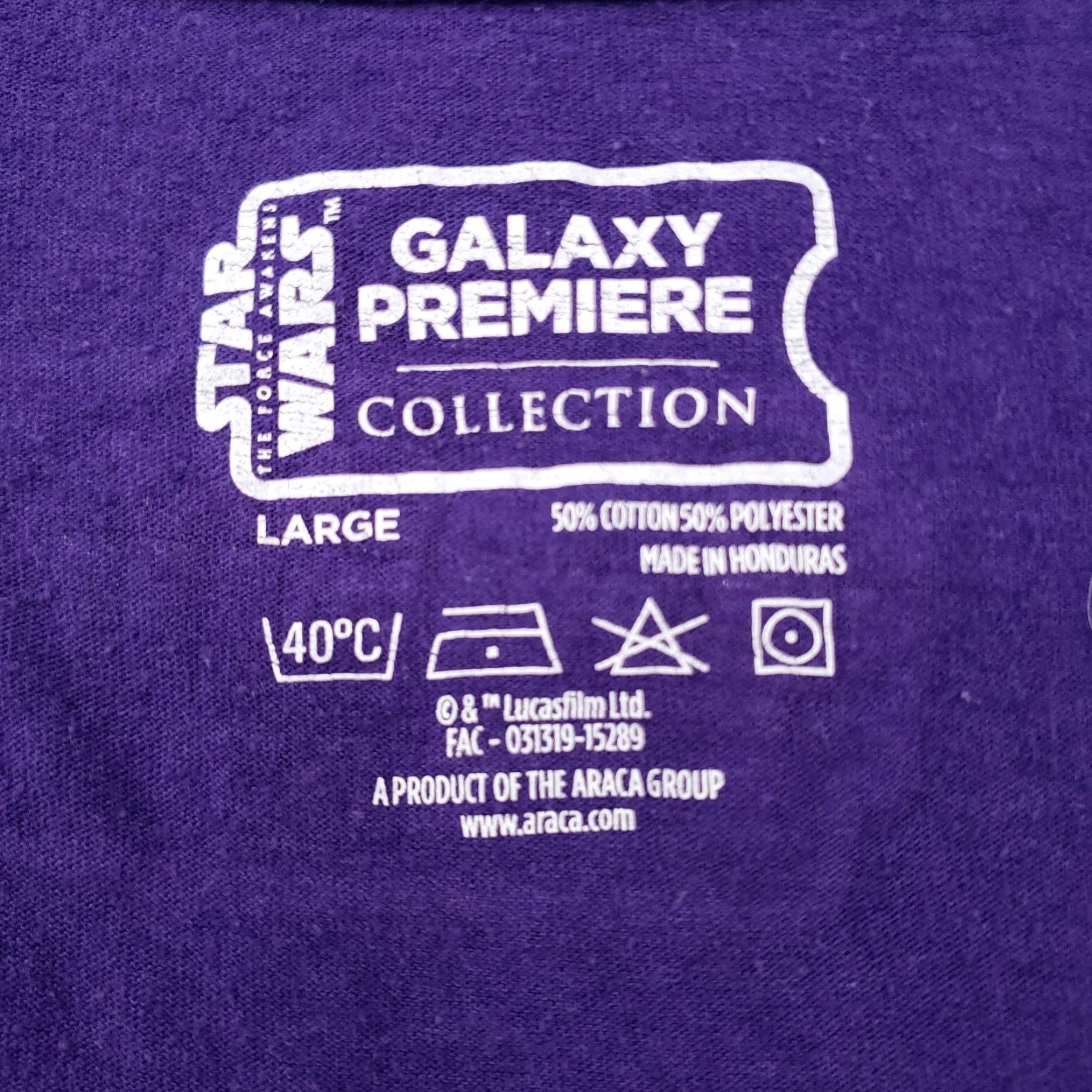 Star Wars Star Wars T-Shirt Womens L Purple Premiere The Force Awakens Short Sleeves Shirt Womens L Purple Star Wars T-Shirt Size L / US 10 / IT 46 - 3 Thumbnail