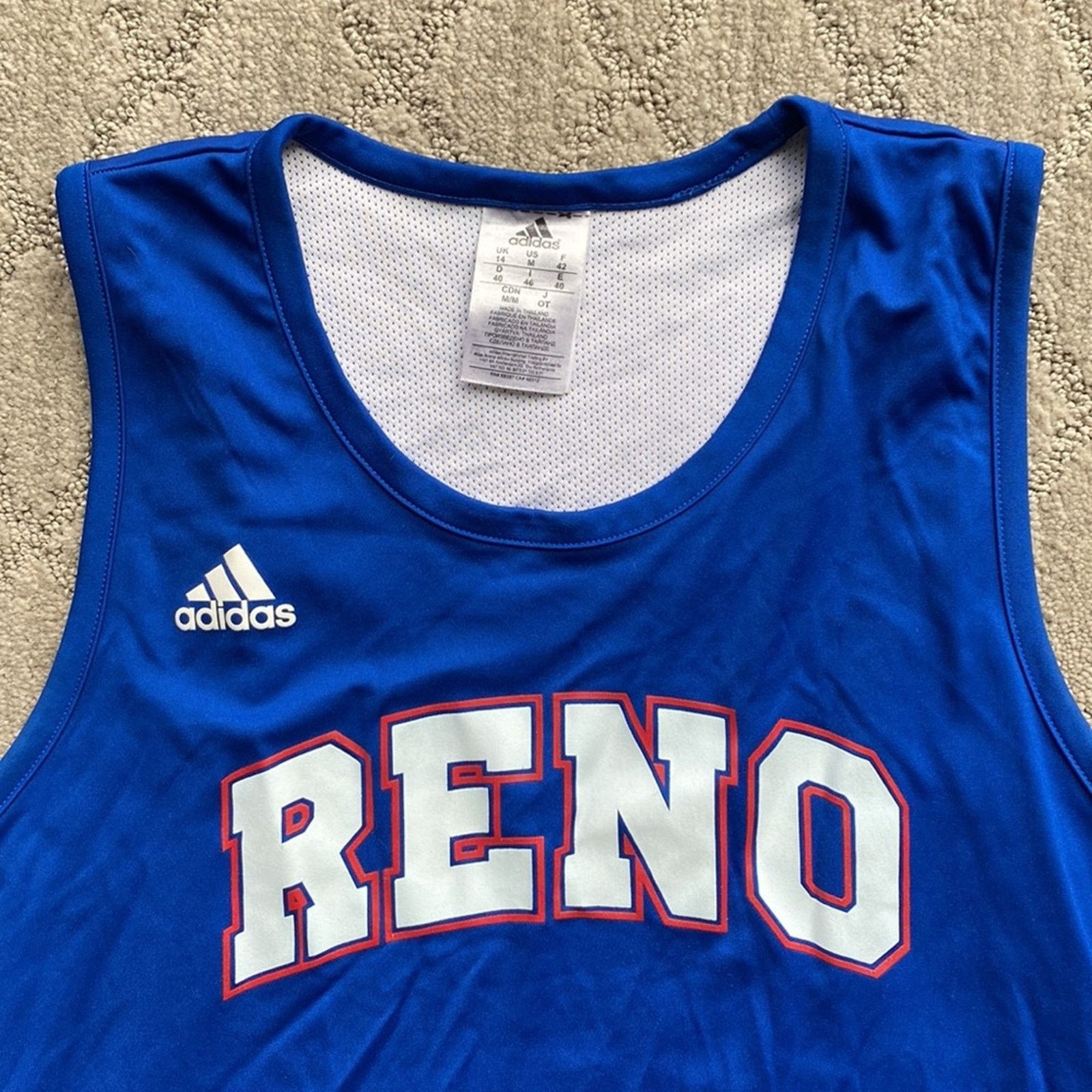 Adidas Adidas reversible Reno blue basketball Jersey Size US M / EU 48-50 / 2 - 3 Thumbnail
