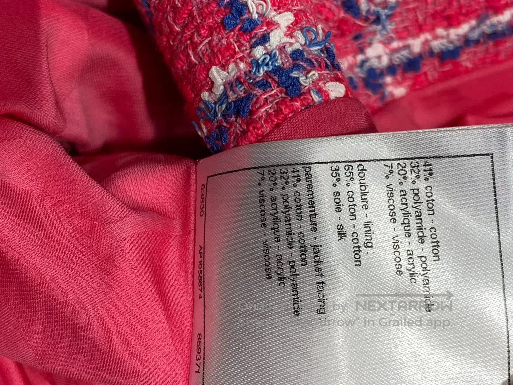 Chanel Chanel Pink Plaid Blazer Coat FR34. Size US XS / EU 42 / 0 - 7 Thumbnail