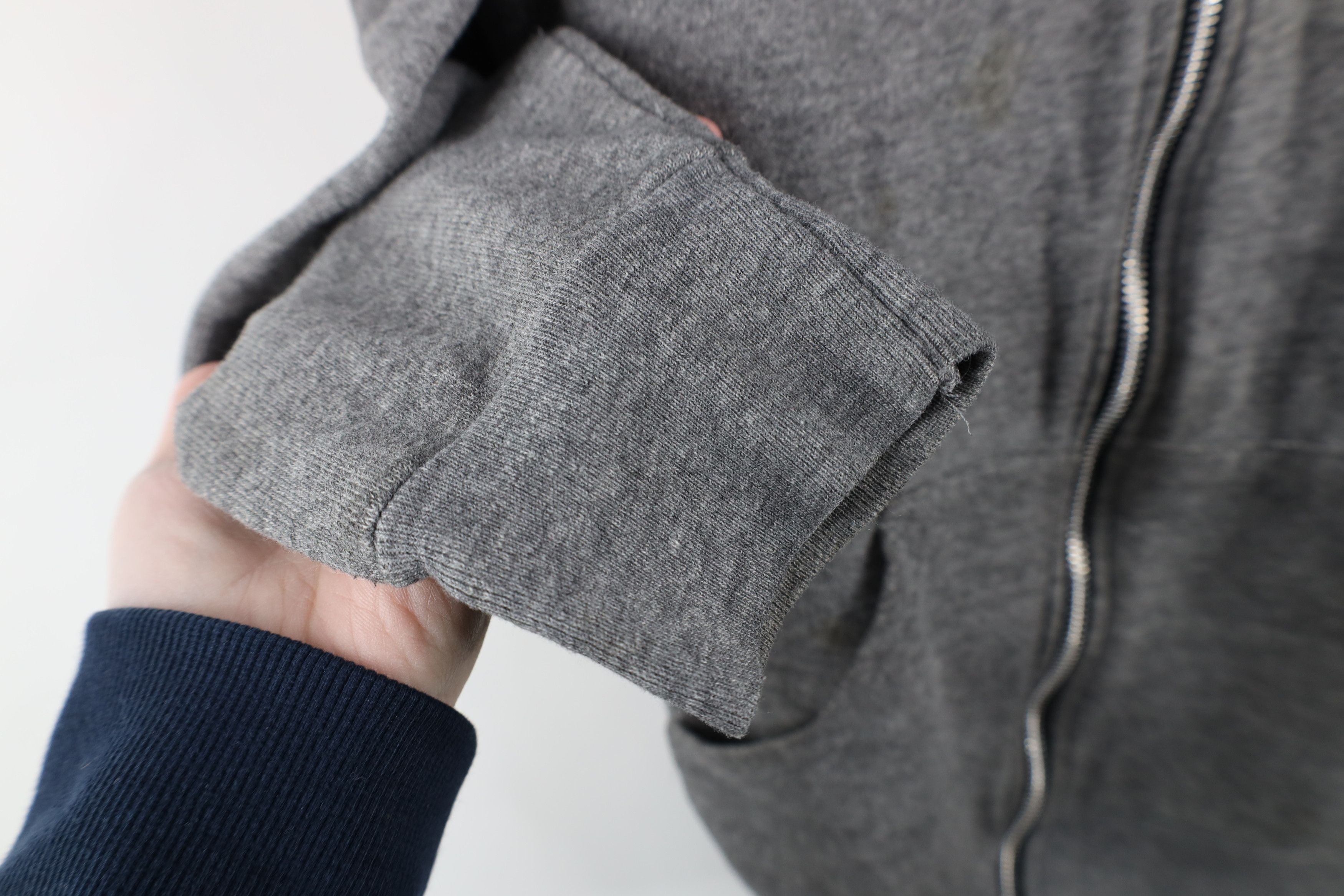 Vintage Vintage 70s Streetwear Distressed Triblend Full Zip Hoodie Size US S / EU 44-46 / 1 - 6 Thumbnail