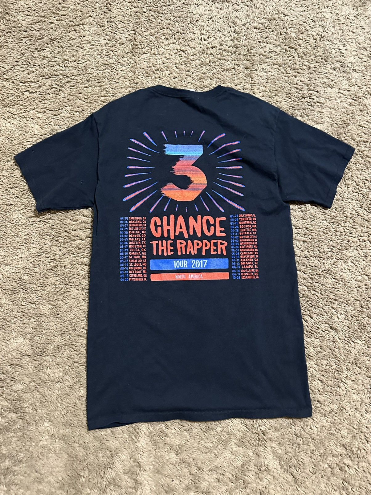NCAA Vintage Chance the rapper tour 2017 shirt size small Size US S / EU 44-46 / 1 - 6 Thumbnail