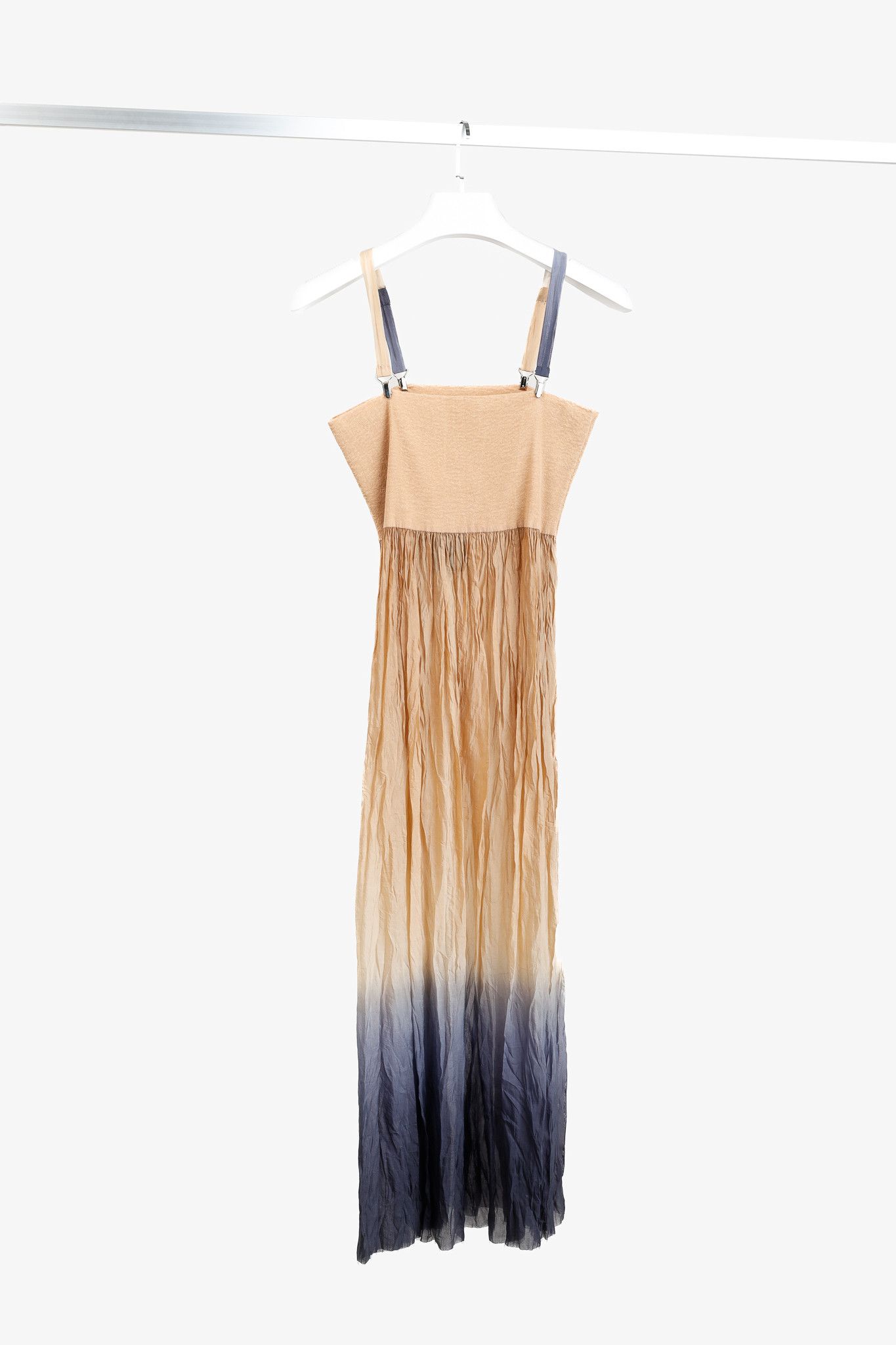 Other Crea Concept Tan & Navy Ombre Convertible Midi Dress Size S / US 4 / IT 40 - 2 Thumbnail