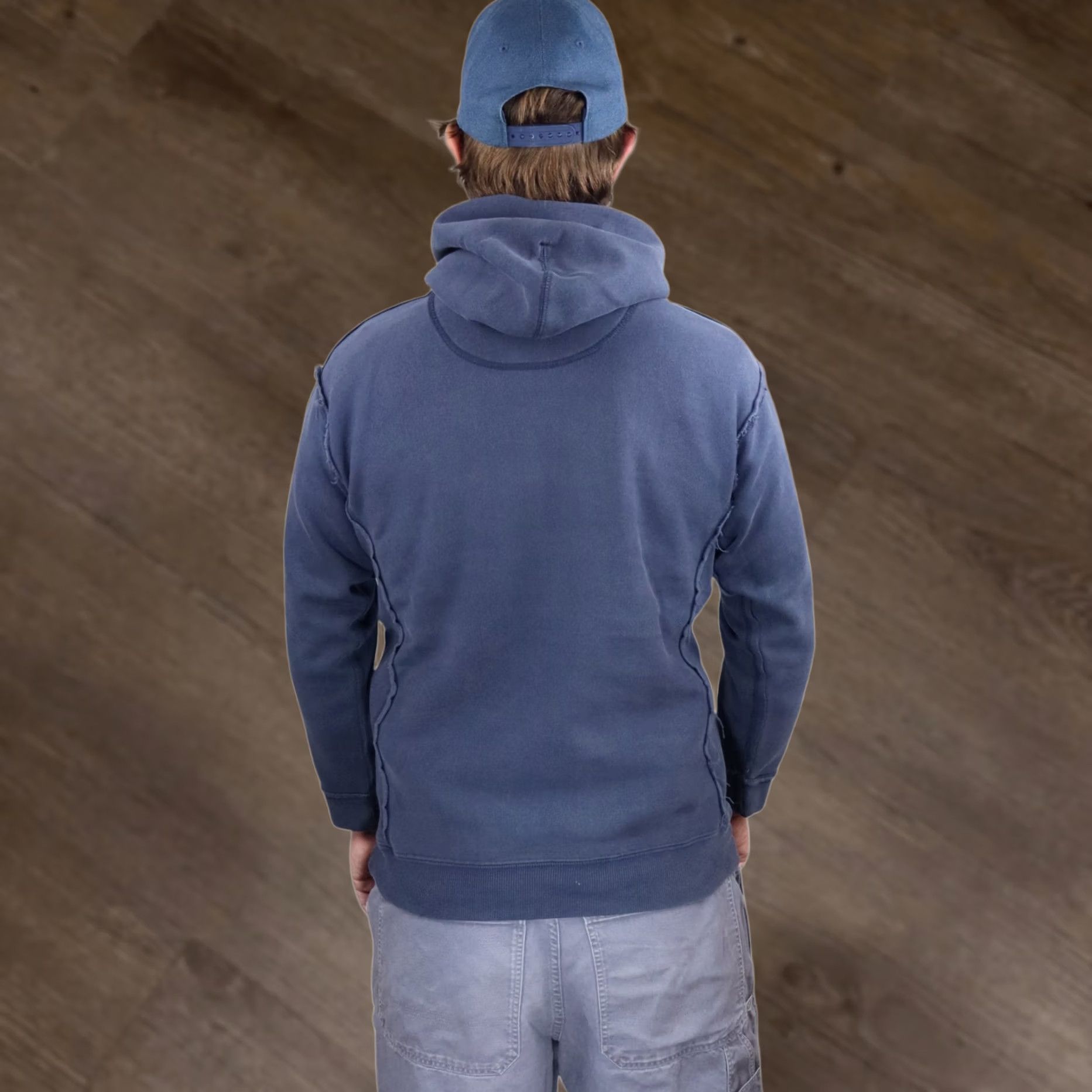 Point Zero VINTAGE Ventura Vipers Hoodie Mens L Blue All Star Graphic Raw Edge Sweatshirt Size US L / EU 52-54 / 3 - 1 Thumbnail