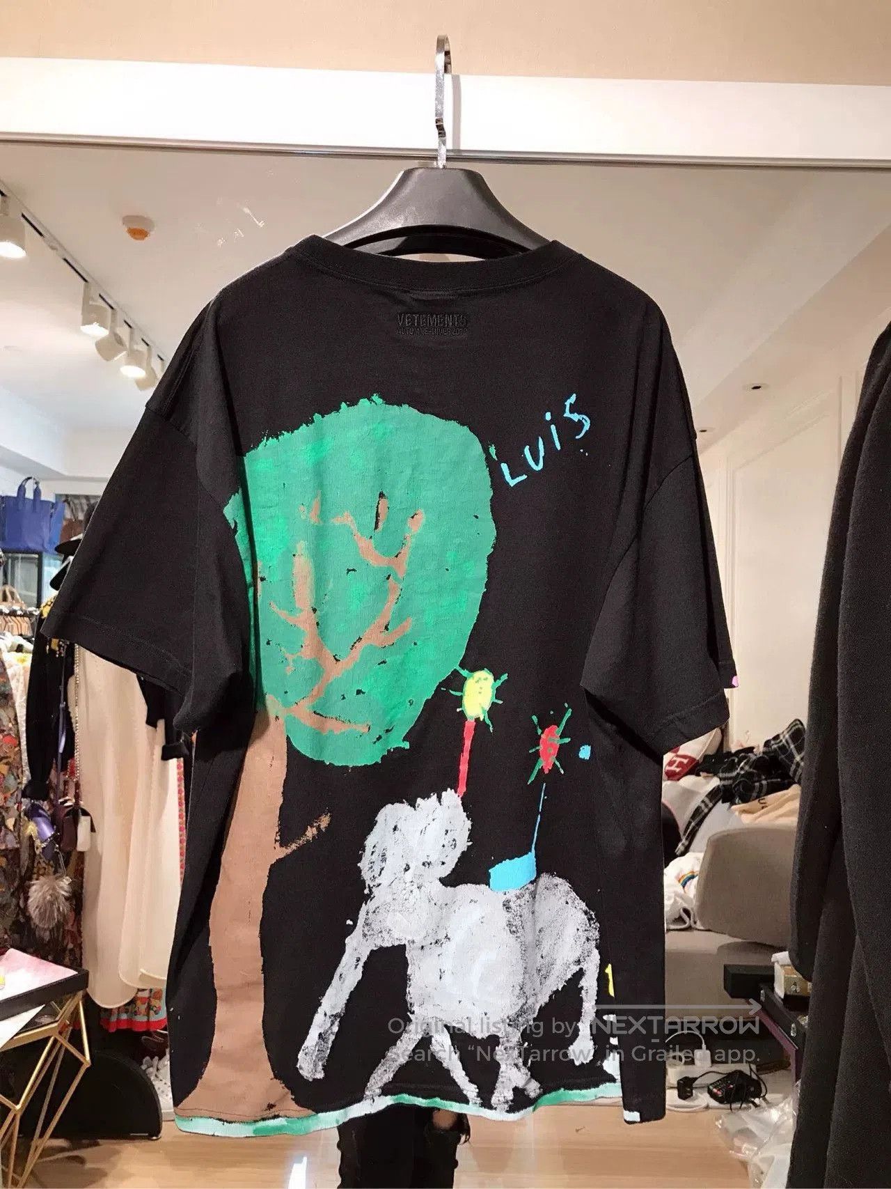 Vetements Vetements Elephant Graffiti Print T-shirt. Size US M / EU 48-50 / 2 - 5 Thumbnail