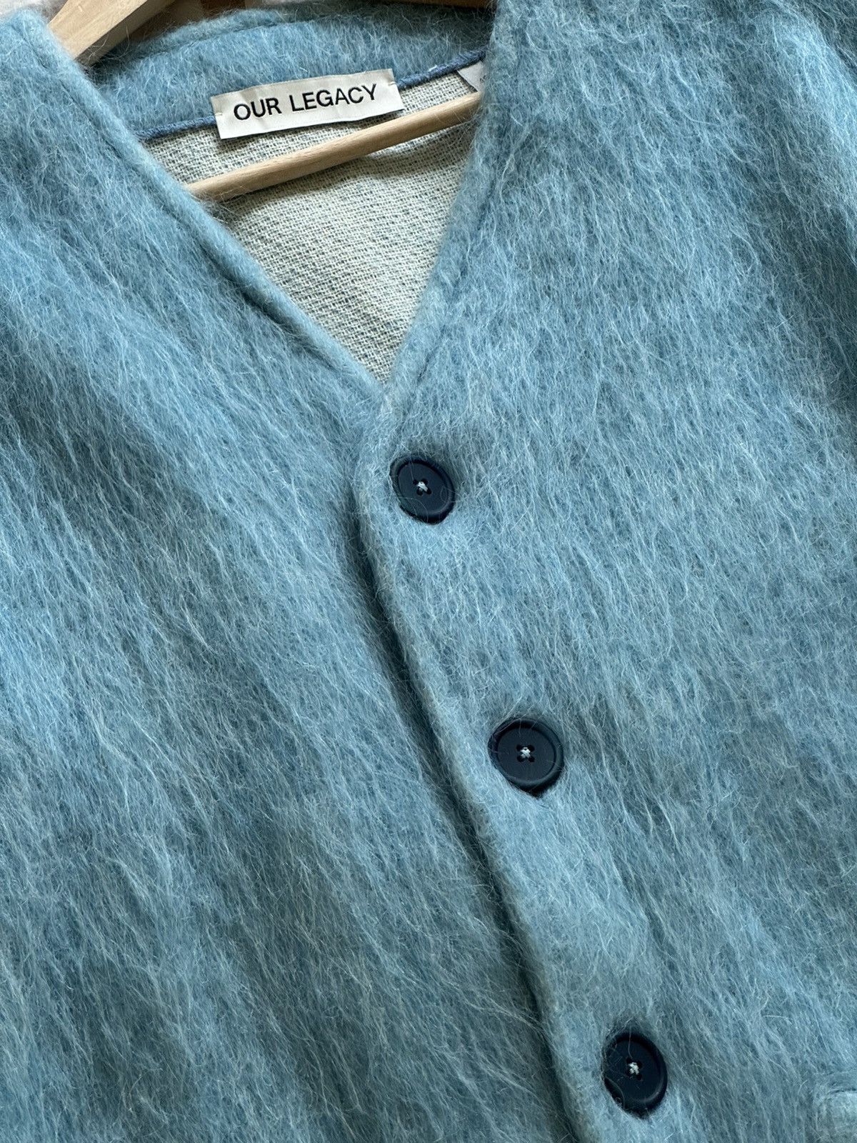 Our Legacy Cardigan Baby Blue Mohair