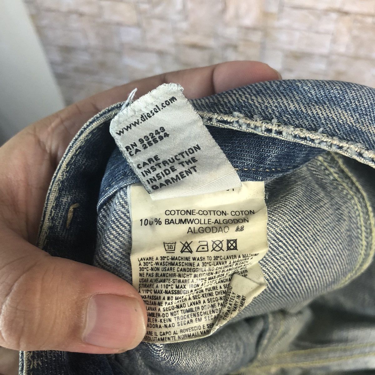 Diesel Diesel made in italy faded Blue ripped Denim Pants #A62 Size 28" / US 6 / IT 42 - 21 Thumbnail
