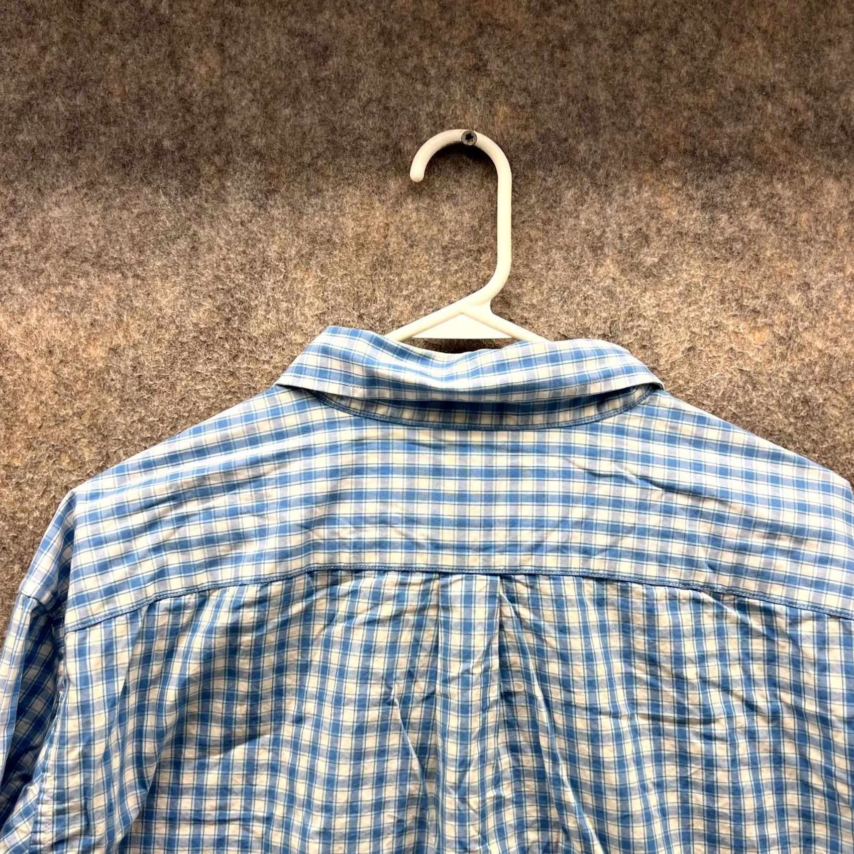 Vineyard Vines Vineyard Vines Shirt Men XL Blue Gingham Button-Down Collar Long Sleeve Size US XL / EU 56 / 4 - 4 Thumbnail
