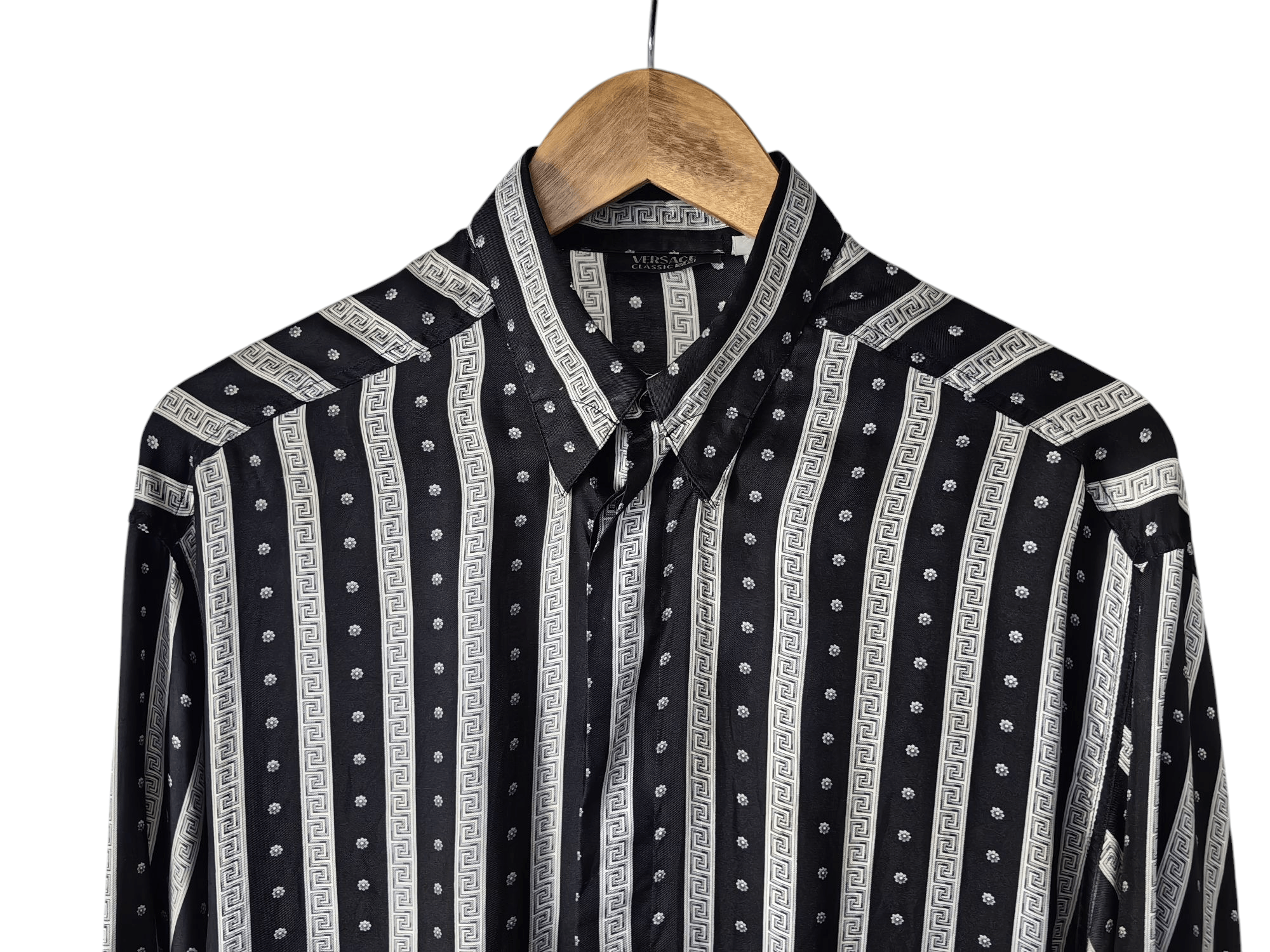 Versace Versace V2 Classic Silk Shirt S/M Size US S / EU 44-46 / 1 - 3 Thumbnail