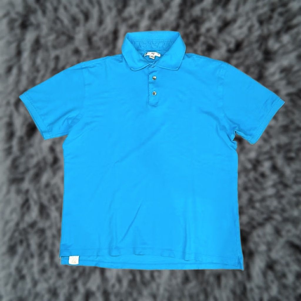 Peter Millar Peter Millar Polo Tailored Fit Pima Cotton - Medium Men Blue Size US M / EU 48-50 / 2 - 1 Thumbnail