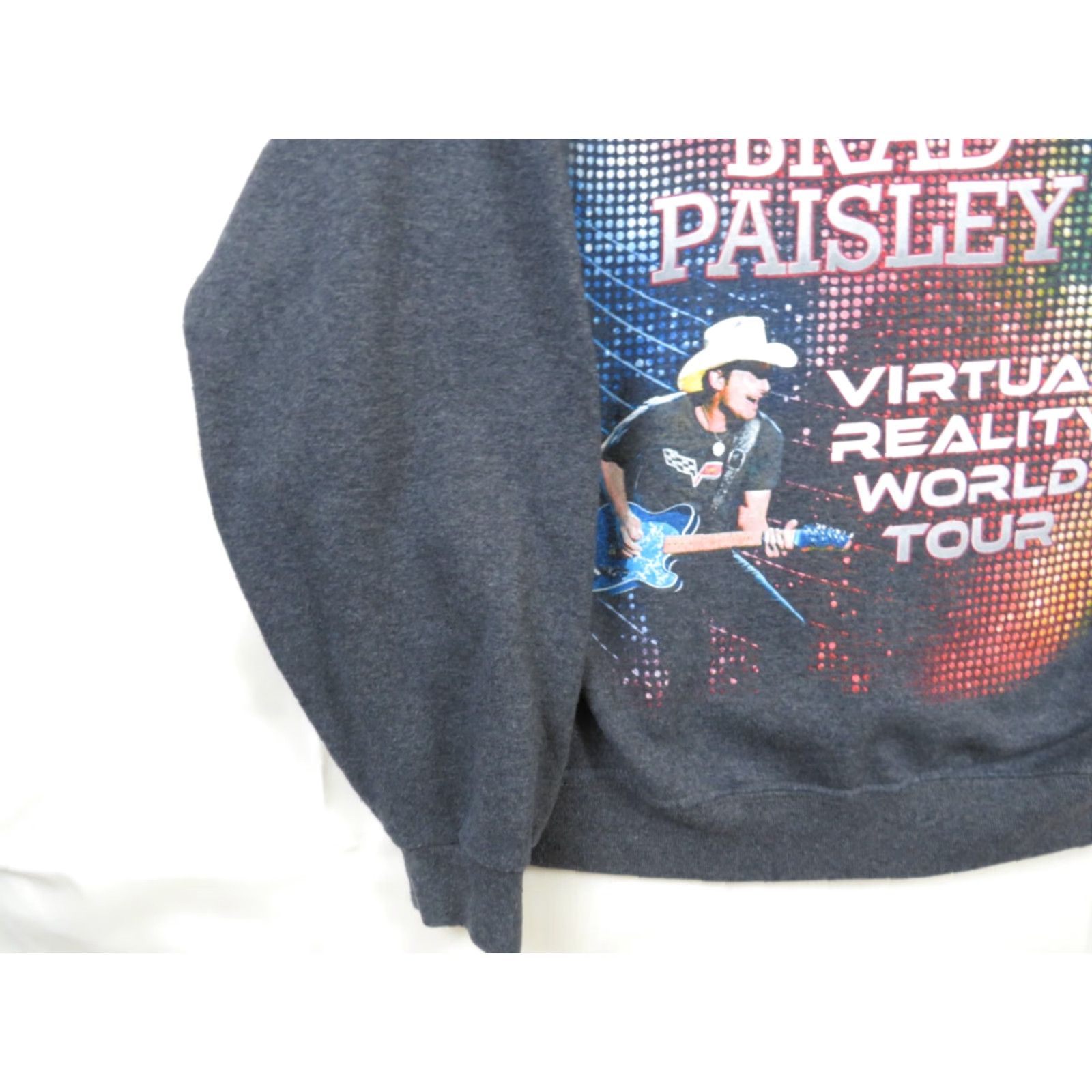 Jerzees Brad Paisley Virtual Reality World Tour Mens Hoodie Sweatshirt Sz S Gray JERZEES Graphic Print Pullover Casual Long Sleeve Colorful Music Country Size US S / EU 44-46 / 1 - 3 Thumbnail