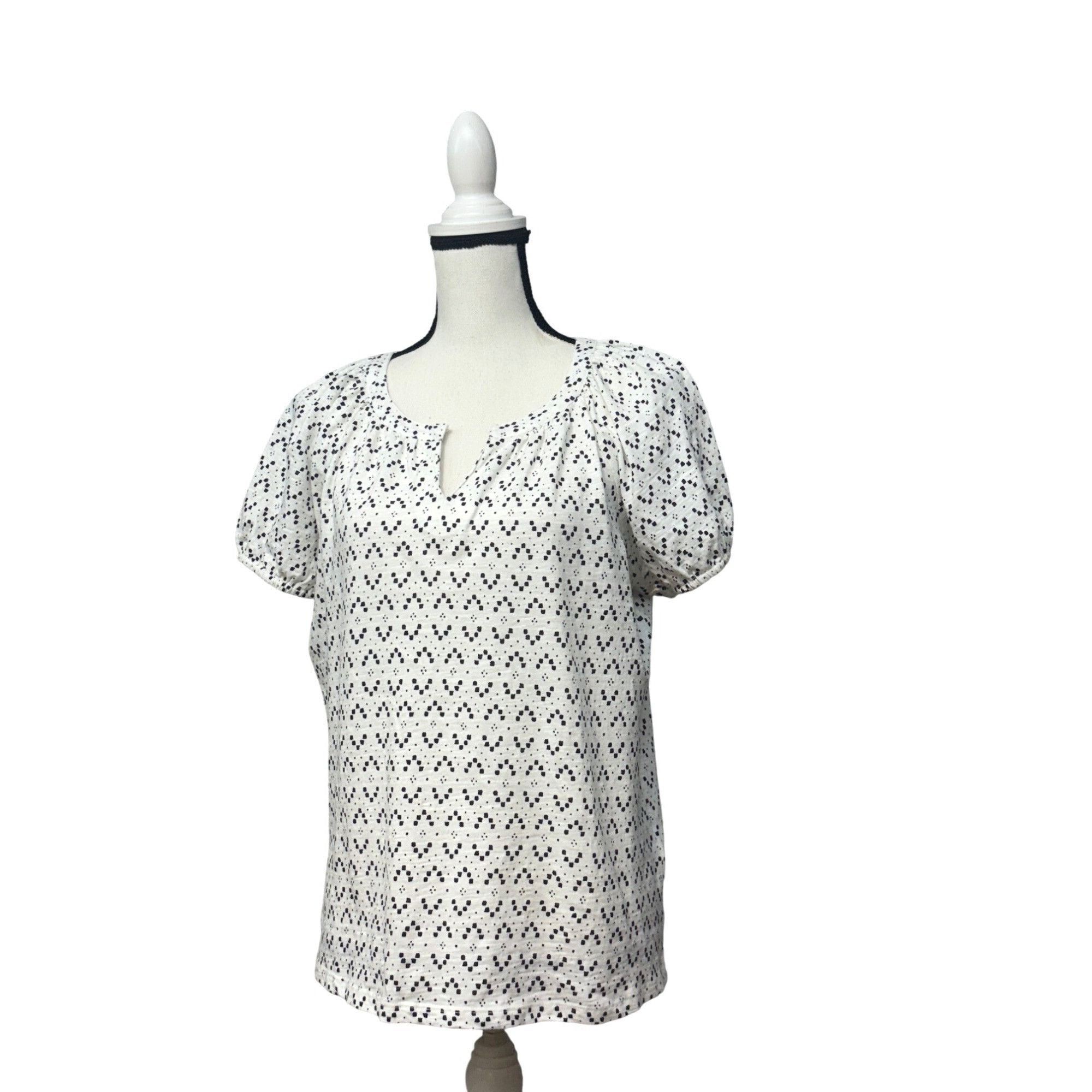Style & Co Style & Co Women’s Petites Reglan Sleeve Printed Split Neck Size M / US 6-8 / IT 42-44 - 1 Thumbnail