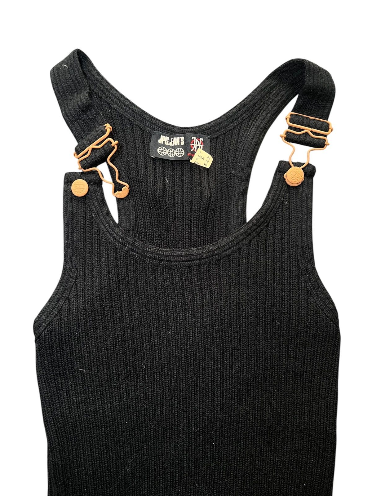 Jean Paul Gaultier Sexual gaultier rust hardware tank top muscle shirt in wool Size US M / EU 48-50 / 2 - 2 Thumbnail