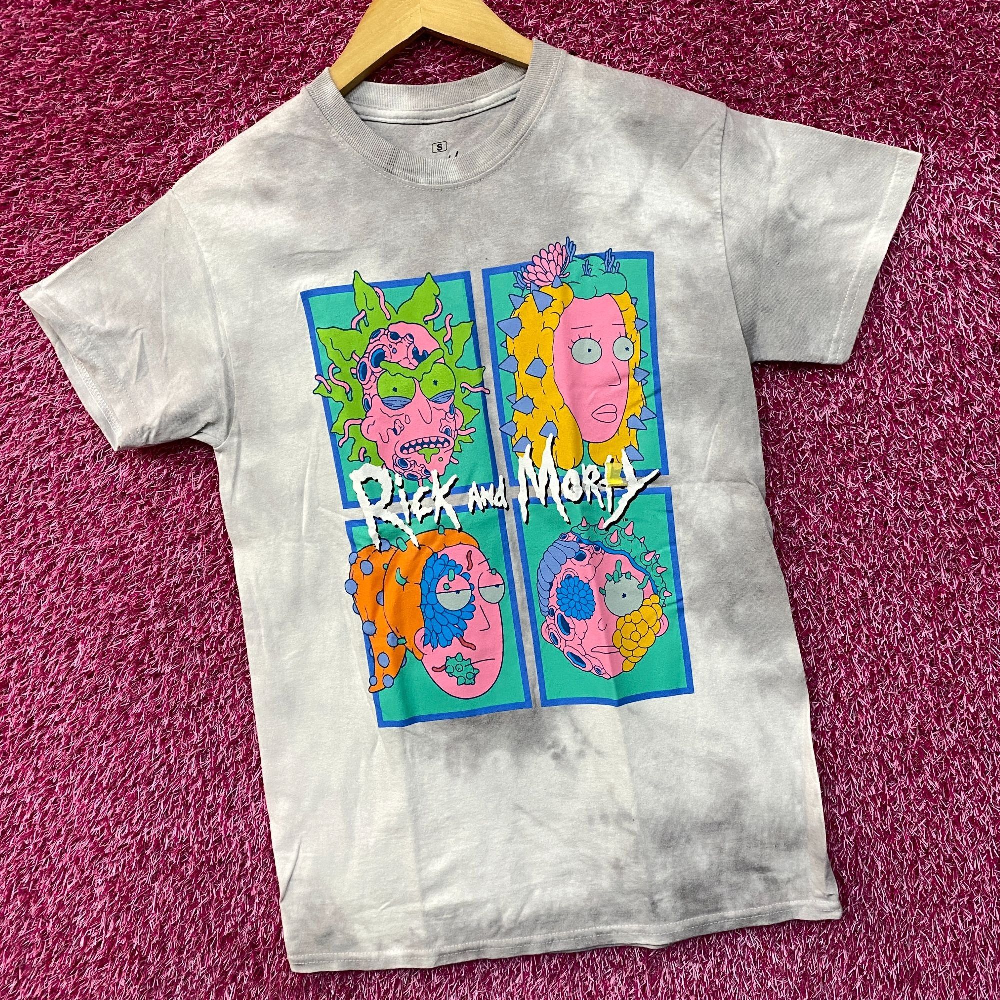 Ripple Junction Adult Swim Rick & Morty Infected Tie Dye T-Shirt size Small Size US S / EU 44-46 / 1 - 3 Thumbnail