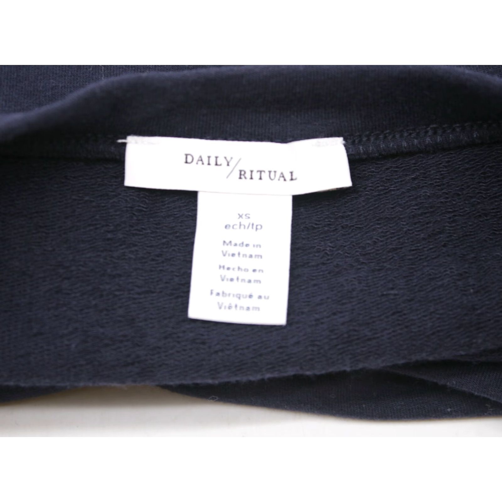 Vintage Daily Ritual Tunic Top XS Blue Scoop Neck Bow Soft Warm Shirt Womens XS Blue Bow Tunic 90s Pattern: Solid Size XS / US 0-2 / IT 36-38 - 6 Thumbnail