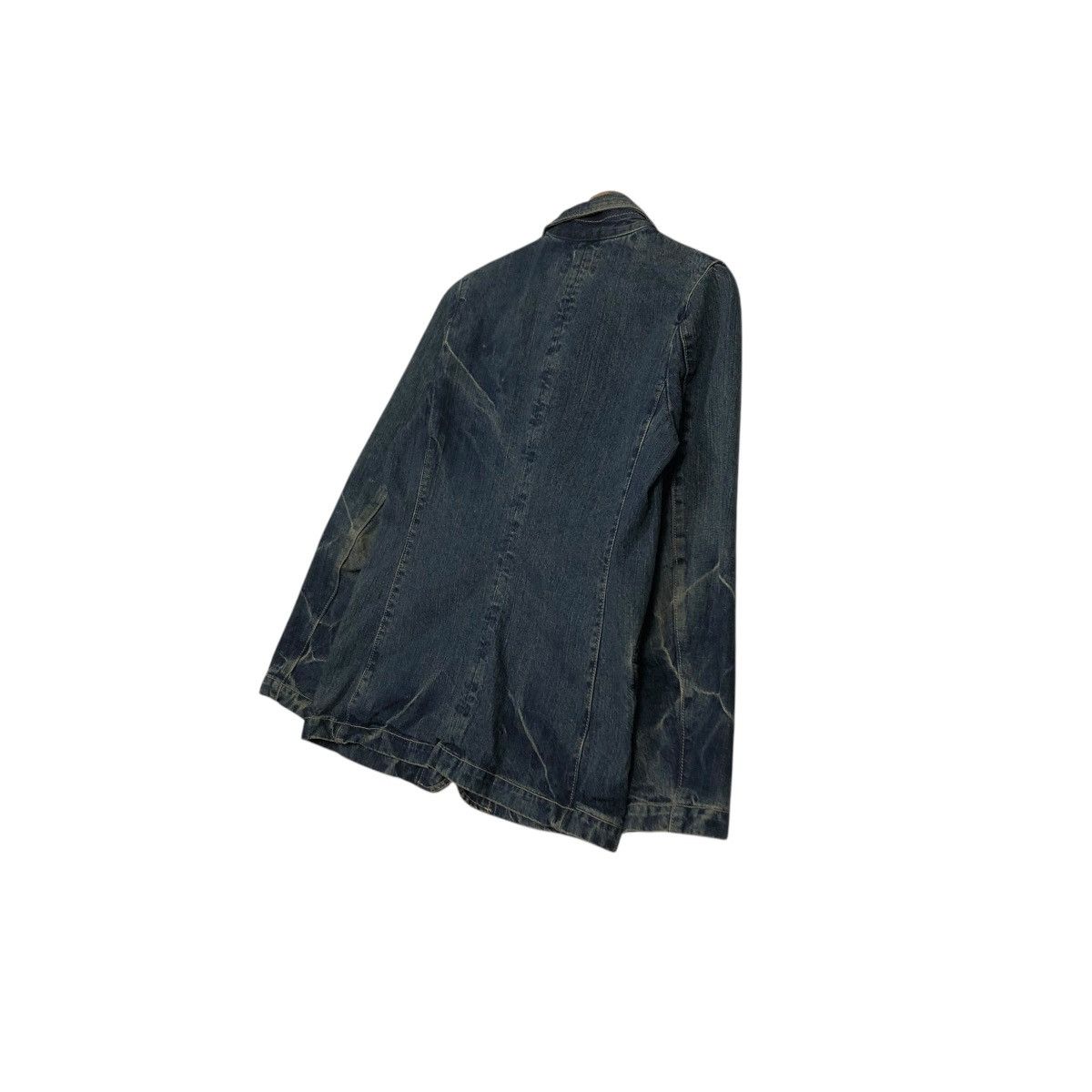 Japanese Brand 🔥VINTAGE CHORE DENIM JACKET BIKER DOMINGO ISSEY MIYAKE Size US S / EU 44-46 / 1 - 12 Thumbnail