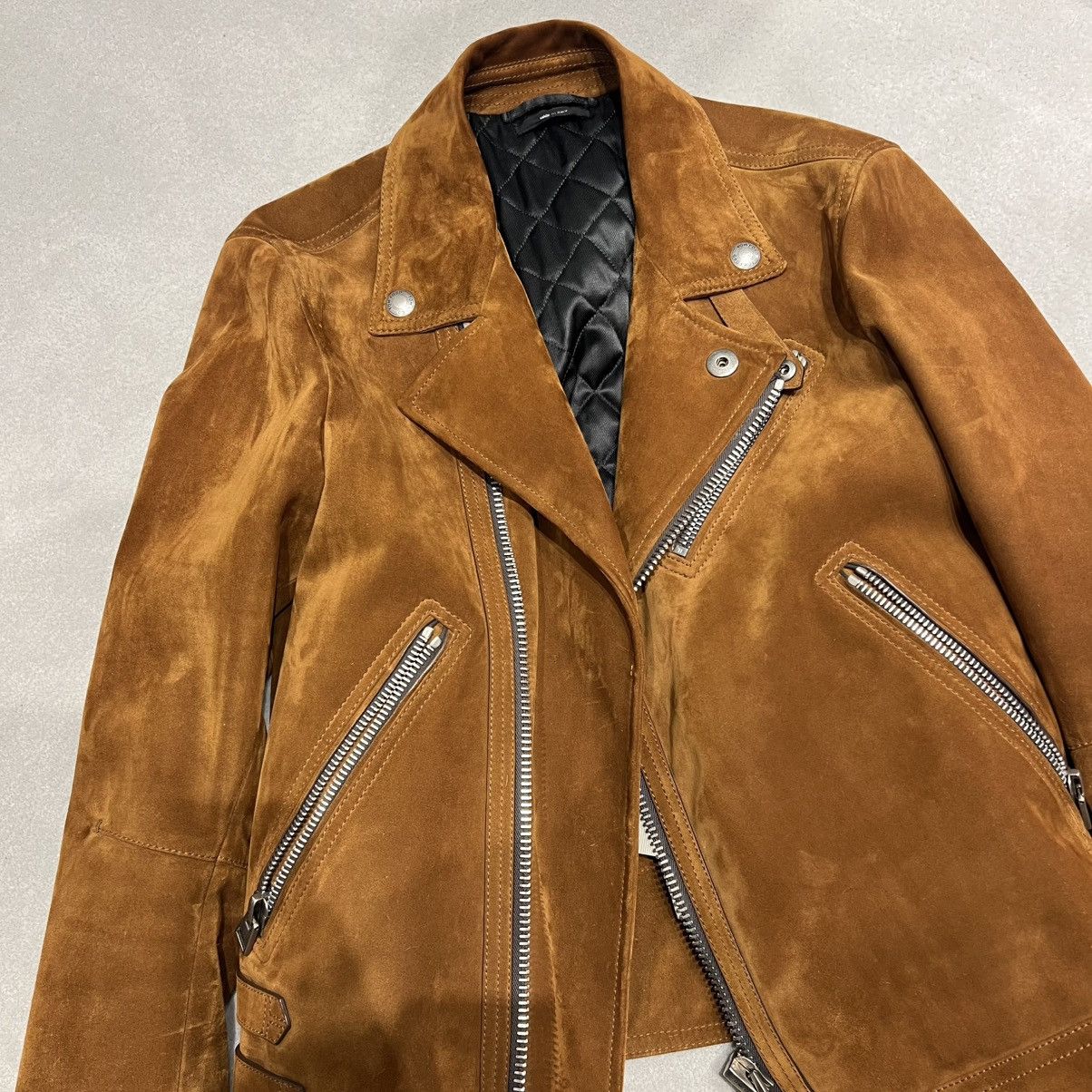 Tom Ford Tom Ford Suede Biker Jacket in Medium Size US M / EU 48-50 / 2 - 3 Thumbnail