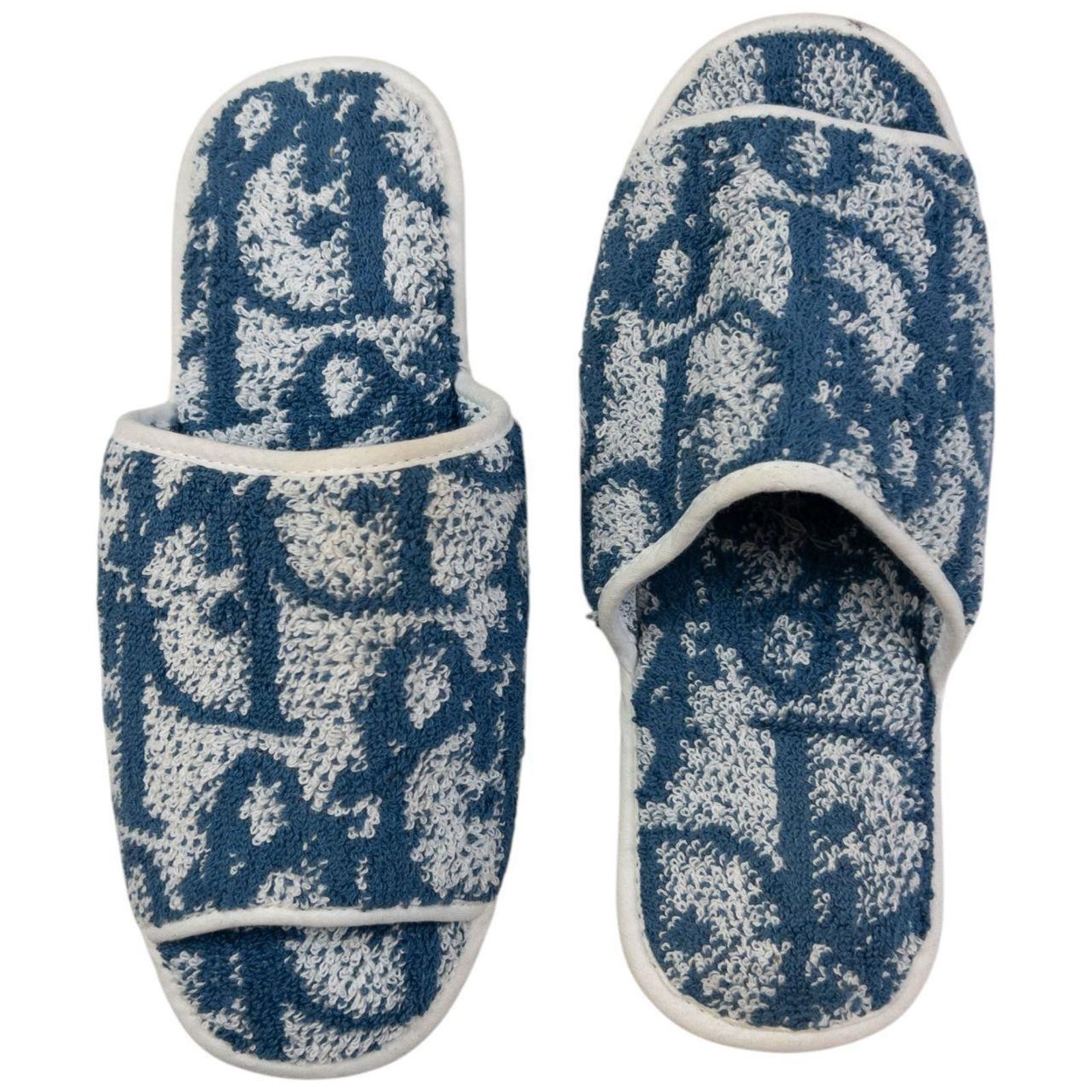 Dior Vintage Dior Monogram Terry Cloth Slippers Size UK 10 Size US 11 / EU 44 - 2 Thumbnail