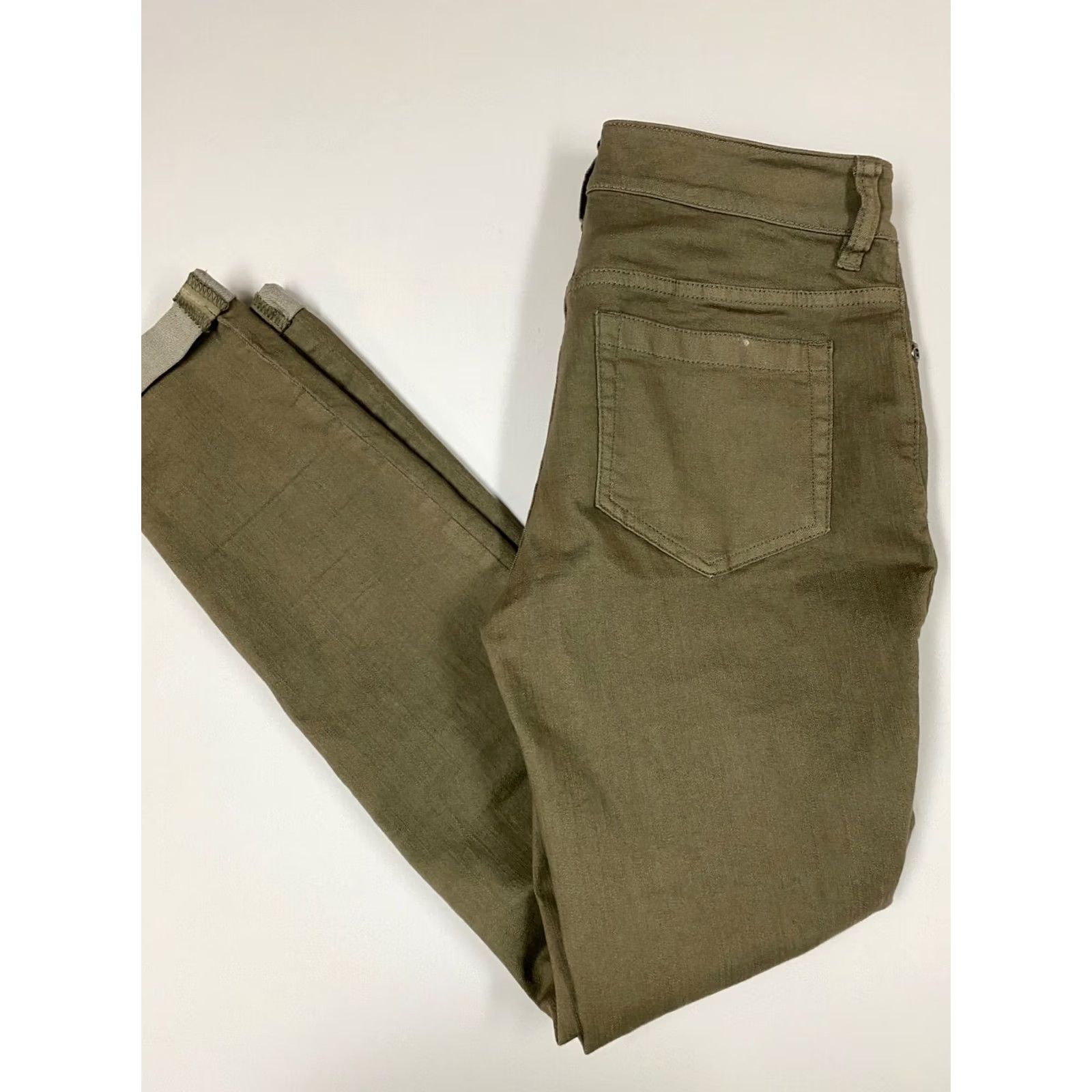 Vince Camuto Vince Camuto Jeans Women Skinny Stretch Denim 25 Green Regular Inseam 27 Ros e Breathable Cuff VINTAGE No Size 42" / US 20 - 6 Thumbnail
