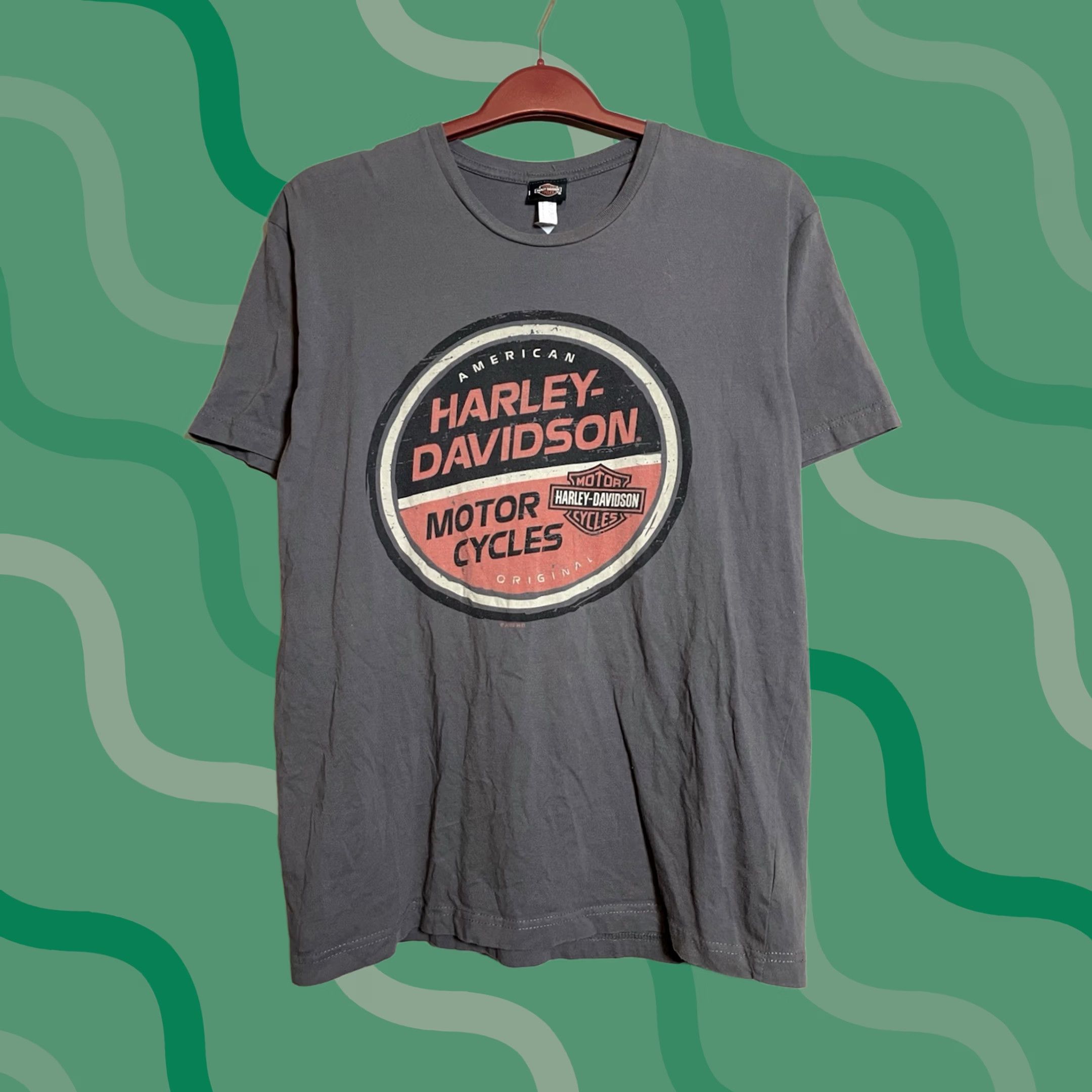 Harley Davidson Harley-Davidson T-Shirt Men’s Large Gray Cotton Crew Neck Short Sleeve Biker Motorcycle USA Graphic Print Size US L / EU 52-54 / 3 - 1 Thumbnail
