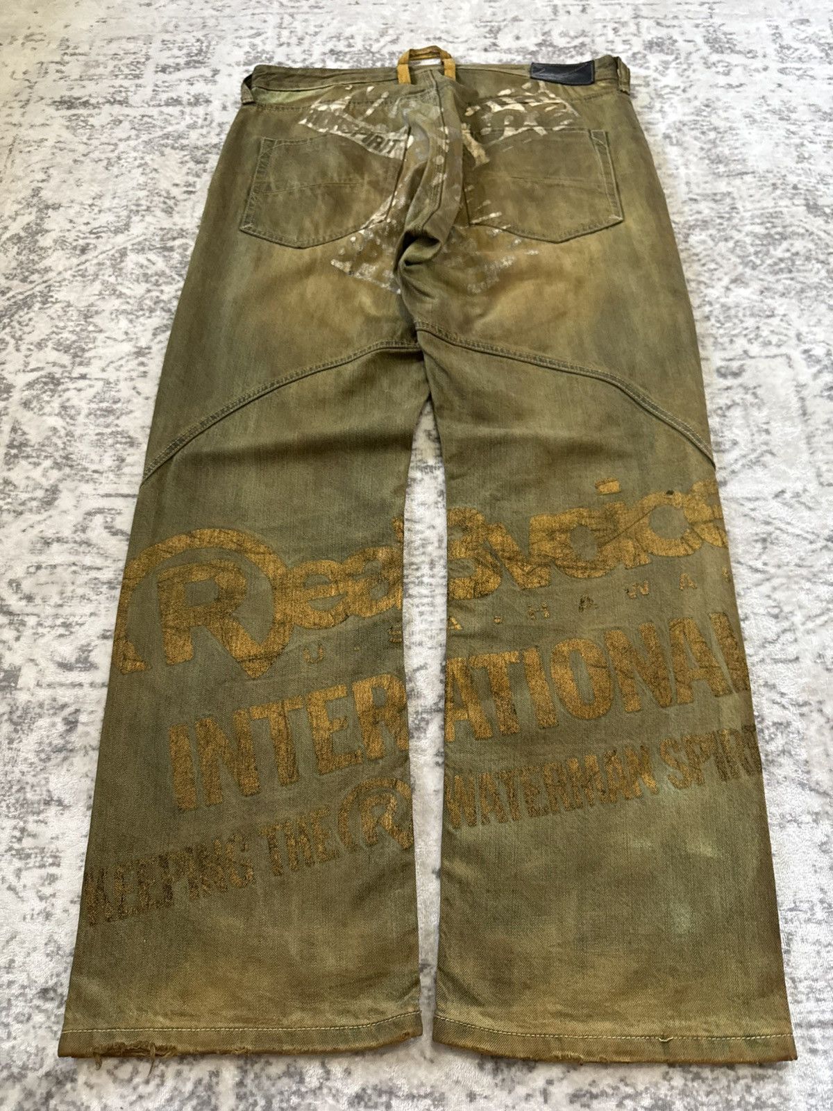 Carhartt RealBvoice Japan Mud Wash Overprint Carpenter Baggy Jeans Size US 34 / EU 50 - 1 Thumbnail