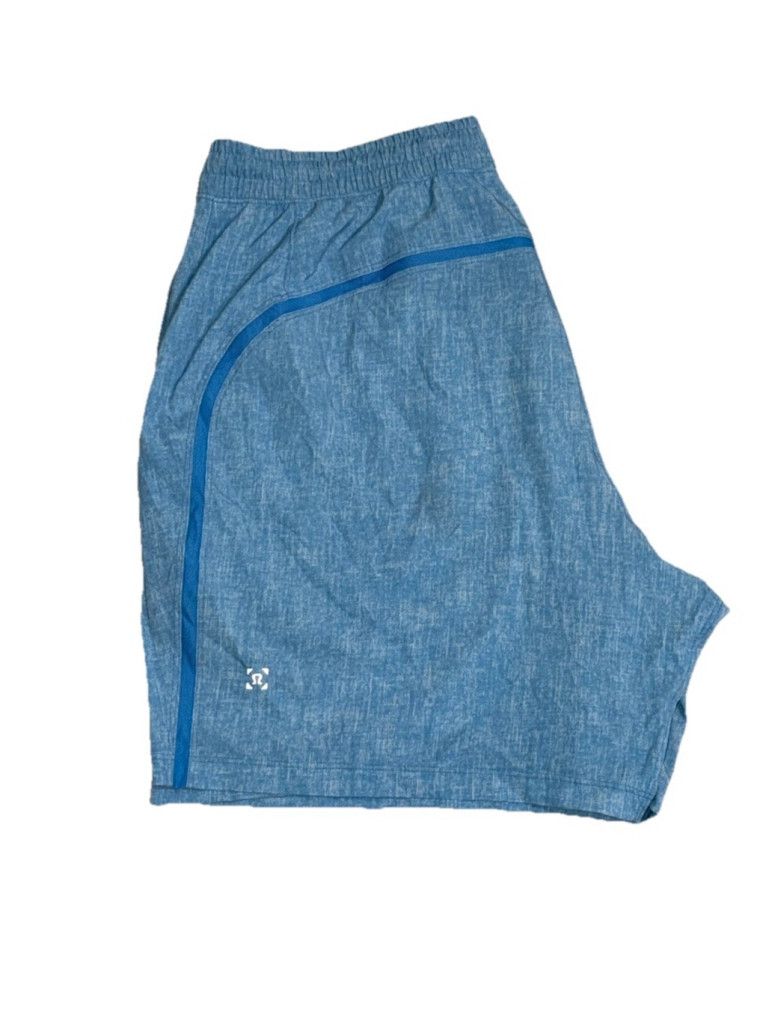 Lululemon LULULEMON PACE BREAKER SHORT 7”LINERLESS NEO BLUE MULTI XL Size US 42 / EU 58 - 1 Thumbnail