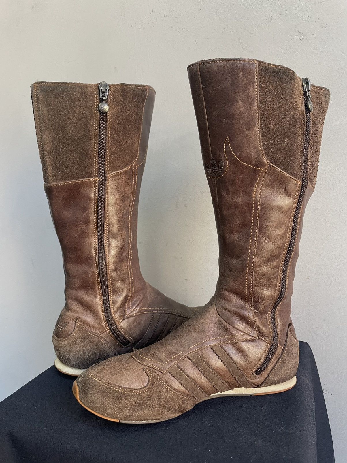 Adidas Adidas yohji yamamoto style leather moto shoes boots y2k Size US 8 / IT 38 - 10 Thumbnail