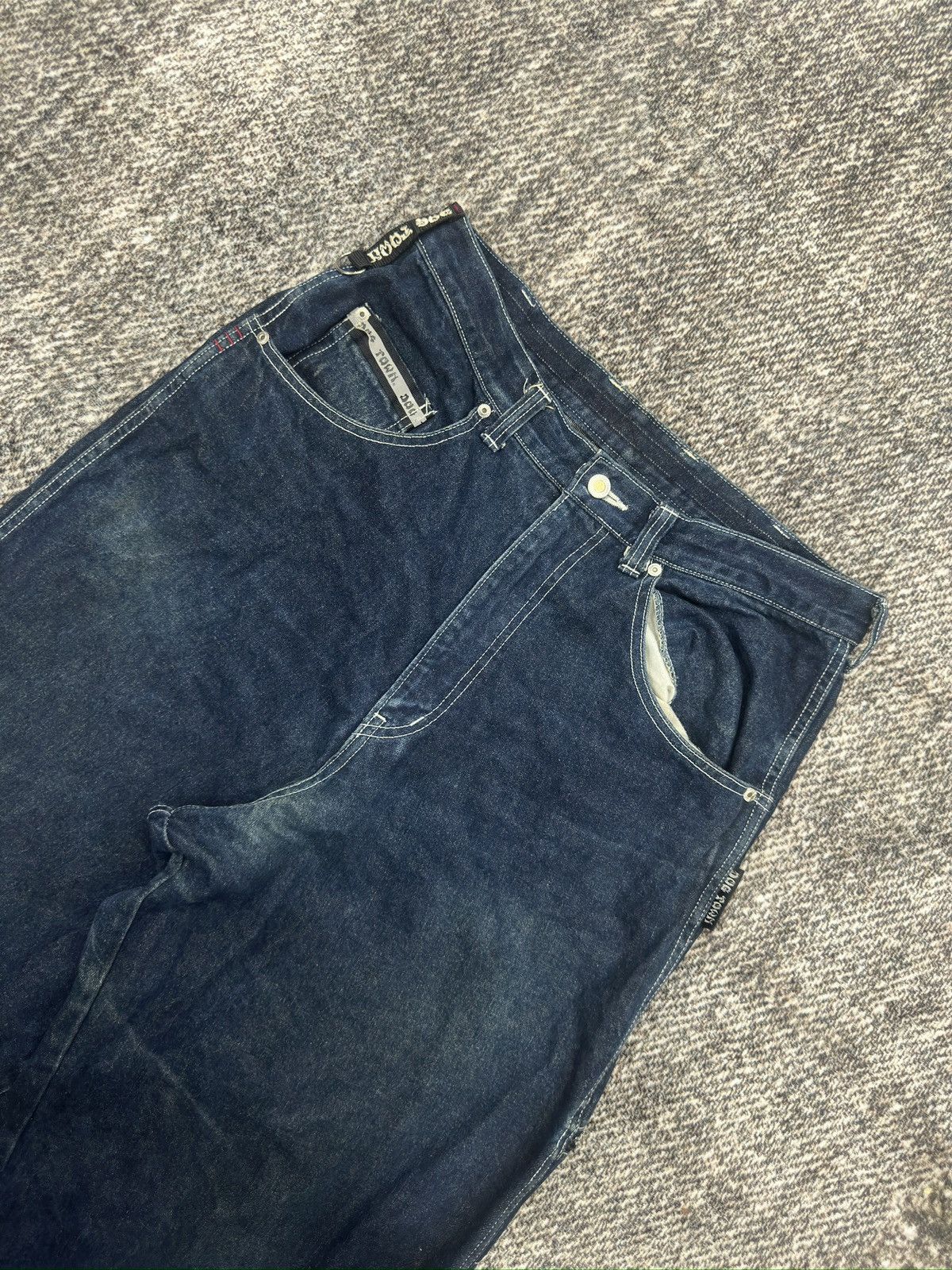 Dogtown × Vintage Vintage Dog Town Black Dragon Skate Baggy Jean Pants Size US 34 / EU 50 - 4 Thumbnail