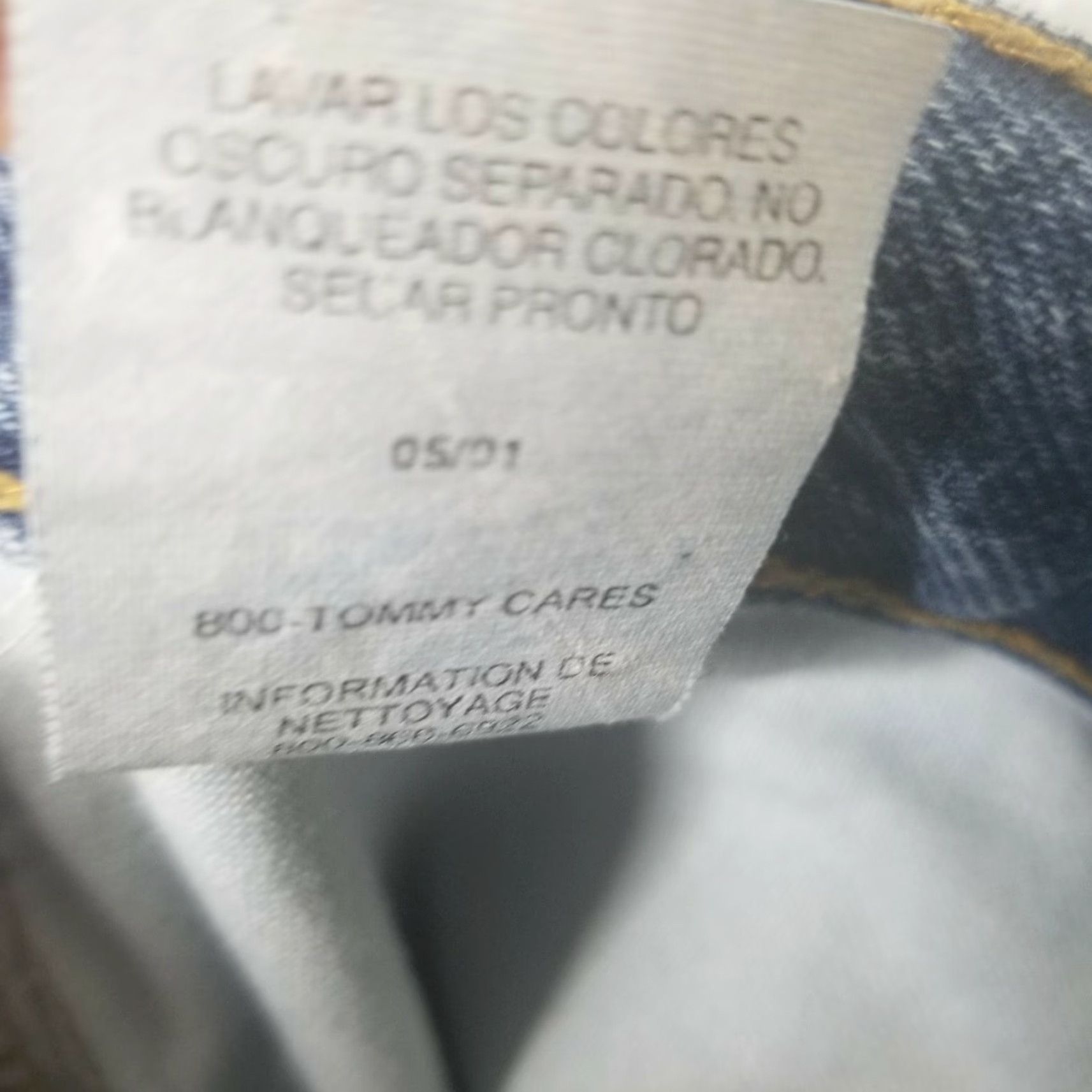 Tommy Hilfiger VINTAGE Tommy Hilfiger Jeans 36X32 Denim Blue Mens 90s Big Flag Straight Jeans Size US 36 / EU 52 - 5 Thumbnail