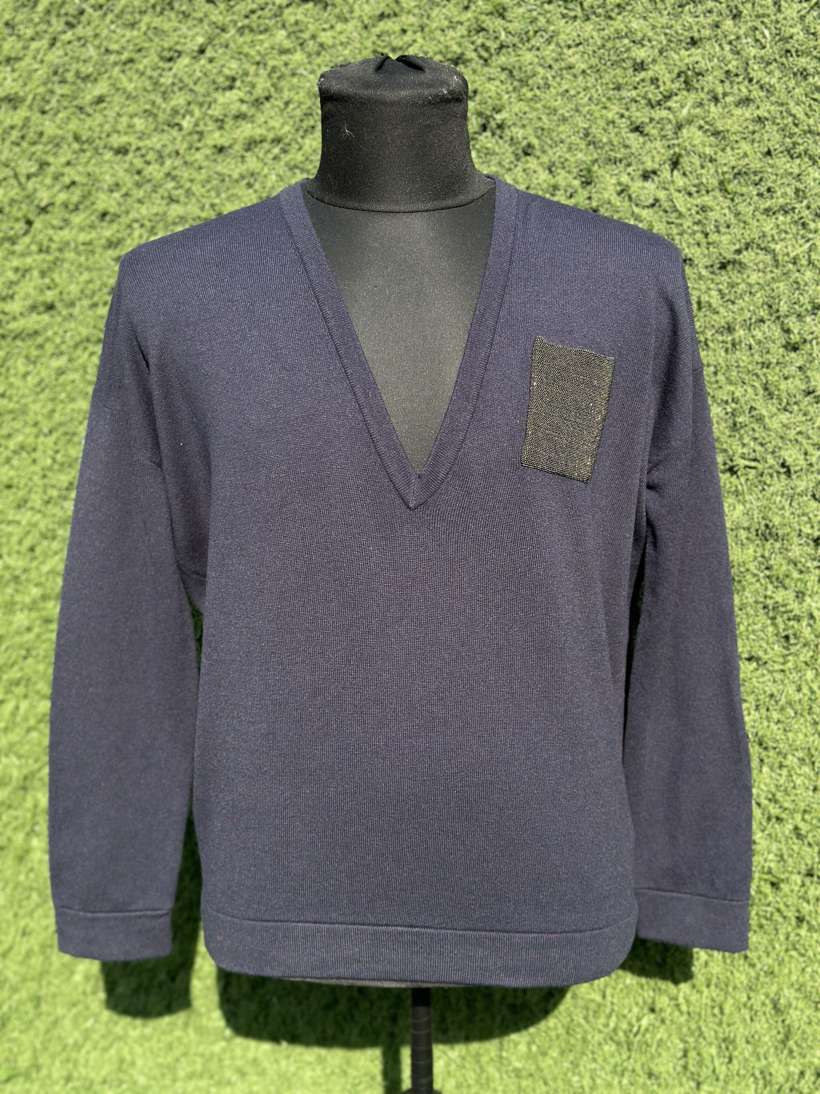 Brunello Cucinelli Brunello Cucinelli Cashmere Wool Silk Low V-Neck Sweater M Size M / US 6-8 / IT 42-44 - 11 Thumbnail