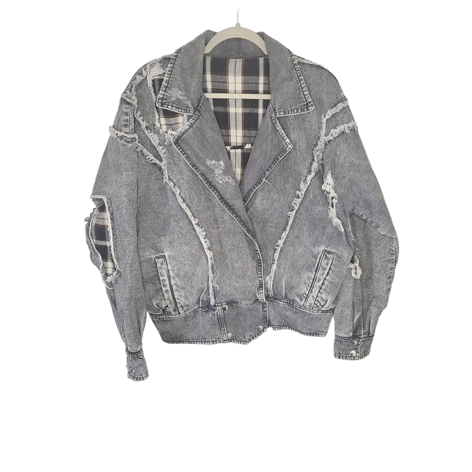 Retrofete RETROFÊTE Ellie reversible distressed denim jacket Size M / US 6-8 / IT 42-44 - 4 Thumbnail