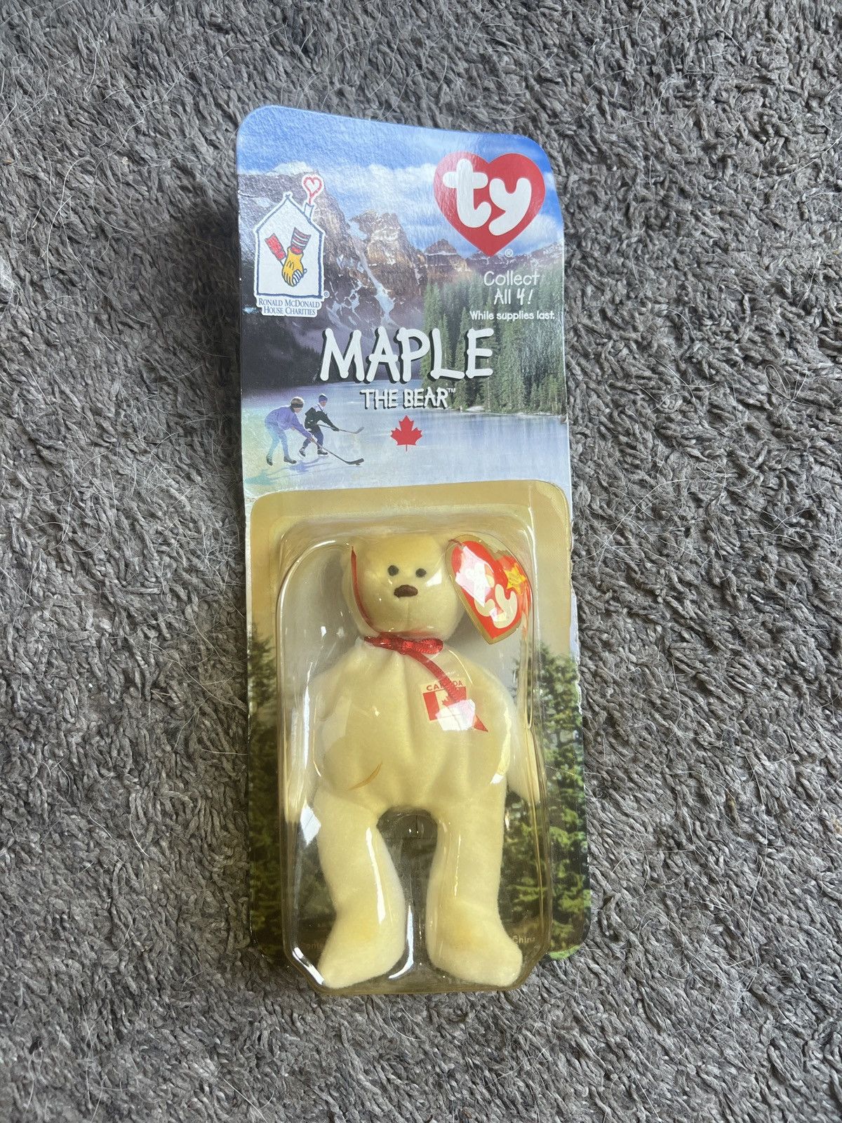 Vintage 1999 McDonald’s Ty Maple The Bear Teenie Beanie Baby Size ONE SIZE - 1 Thumbnail