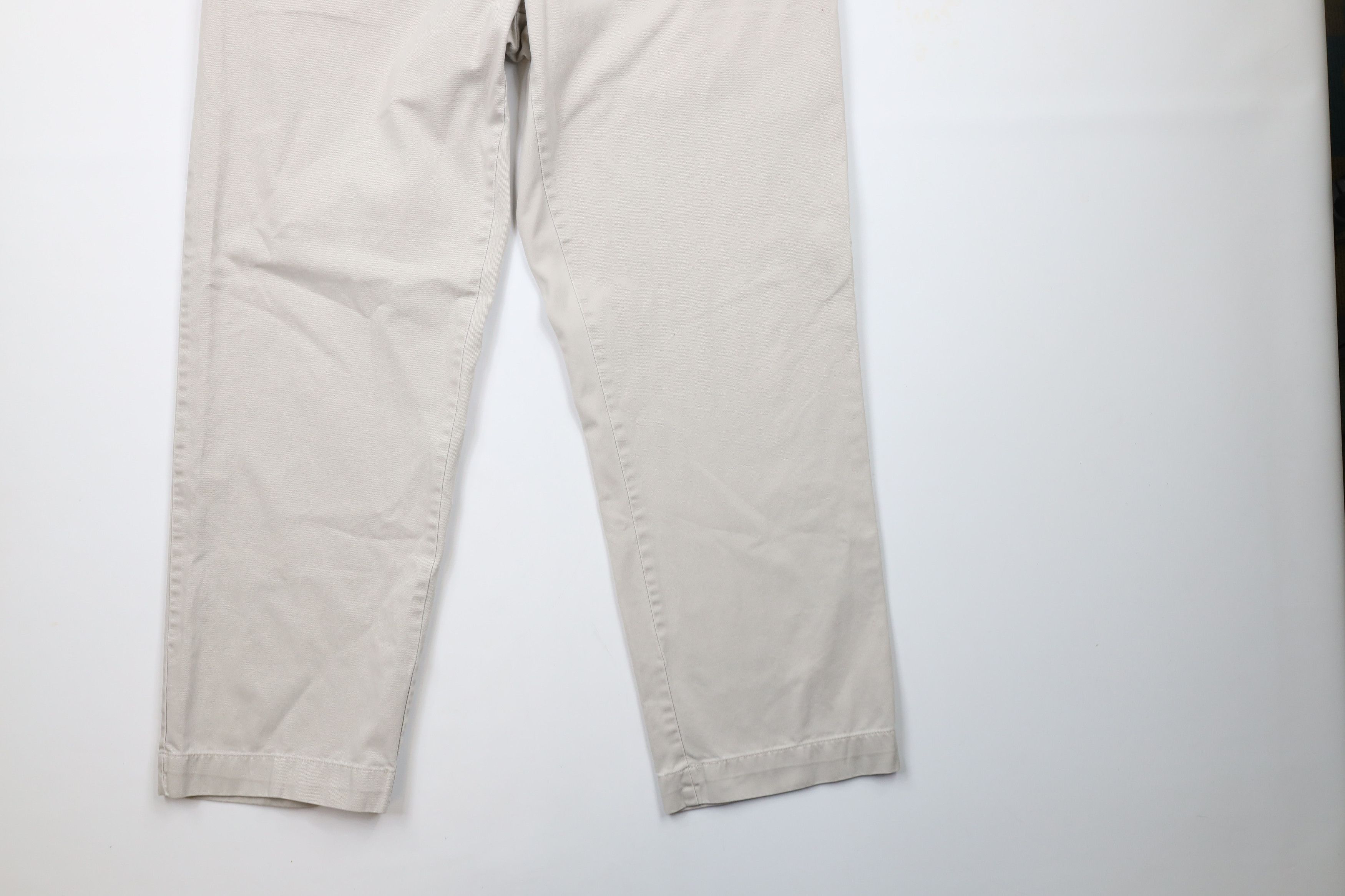 Ralph Lauren × Vintage Vintage 90s Ralph Lauren Front Cotton Chino Pants Beige Size US 34 / EU 50 - 4 Thumbnail