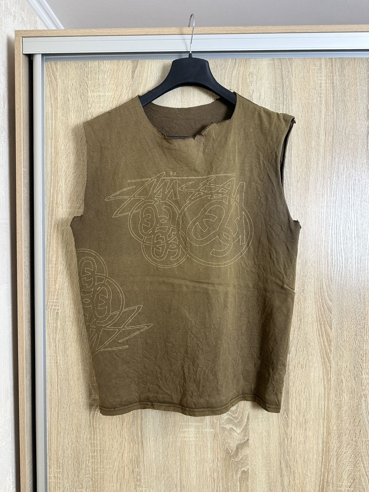 Stussy 🔥 VINTAGE 90s STUSSY FADED Brown Tank Top T Shirt Size US M / EU 48-50 / 2 - 2 Thumbnail