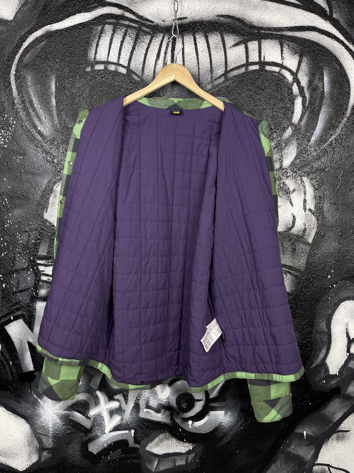 SALEWA Salewa Polarlite Outdoor Plaid Green Fleece Overshoot Jacket Men’s Size XXL Size US XXL / EU 58 / 5 - 11 Thumbnail