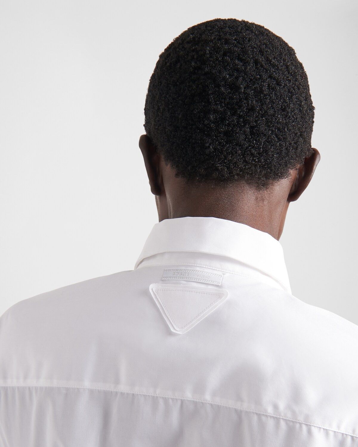 Prada o1mt1gz0225 Embroidered Poplin Shirt in White/Black Size US XL / EU 56 / 4 - 4 Thumbnail