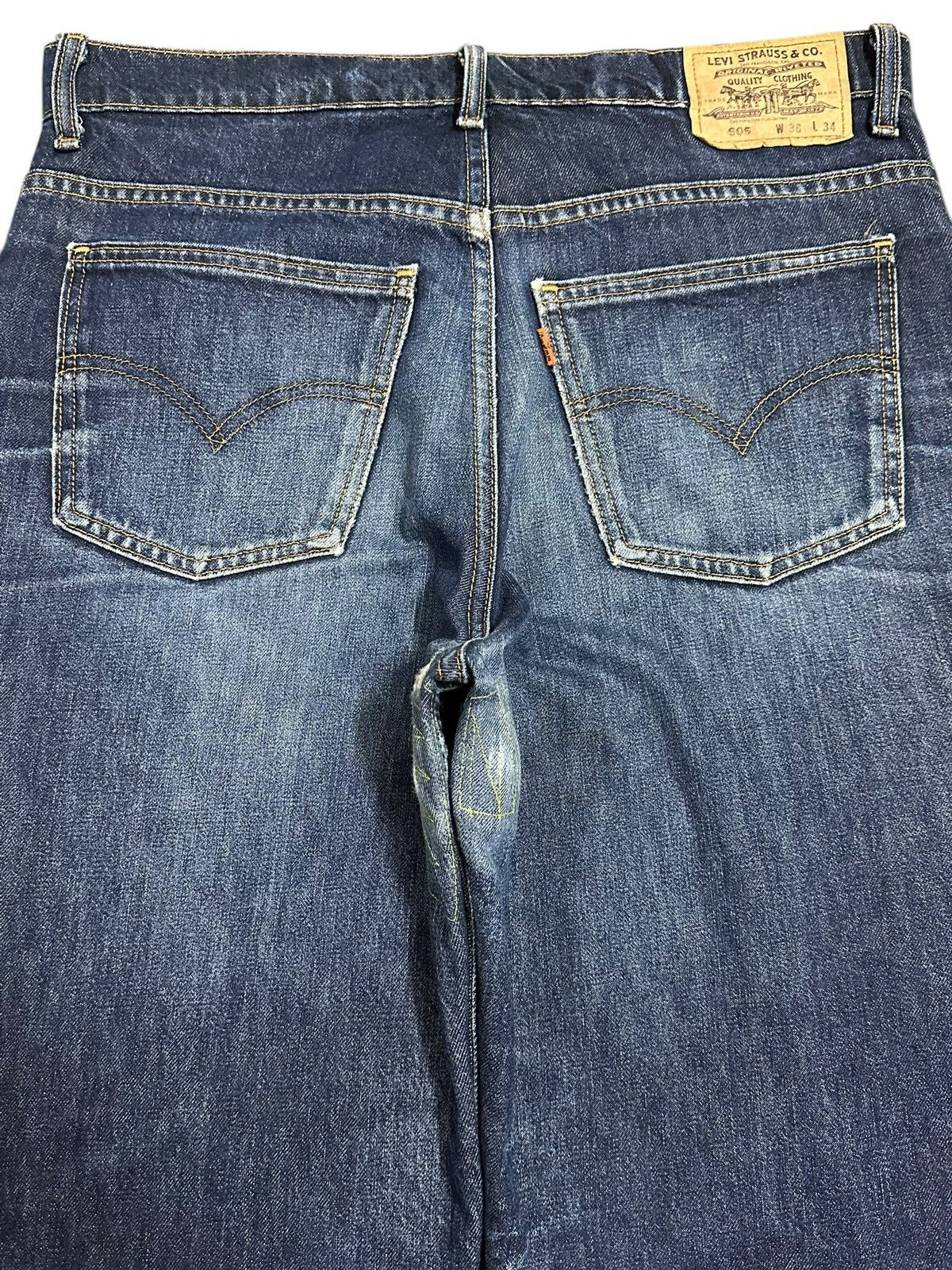 Levi's Vintage 90s Levis 605 Orange Tab Faded Wash Baggy Jeans Size US 36 / EU 52 - 5 Thumbnail