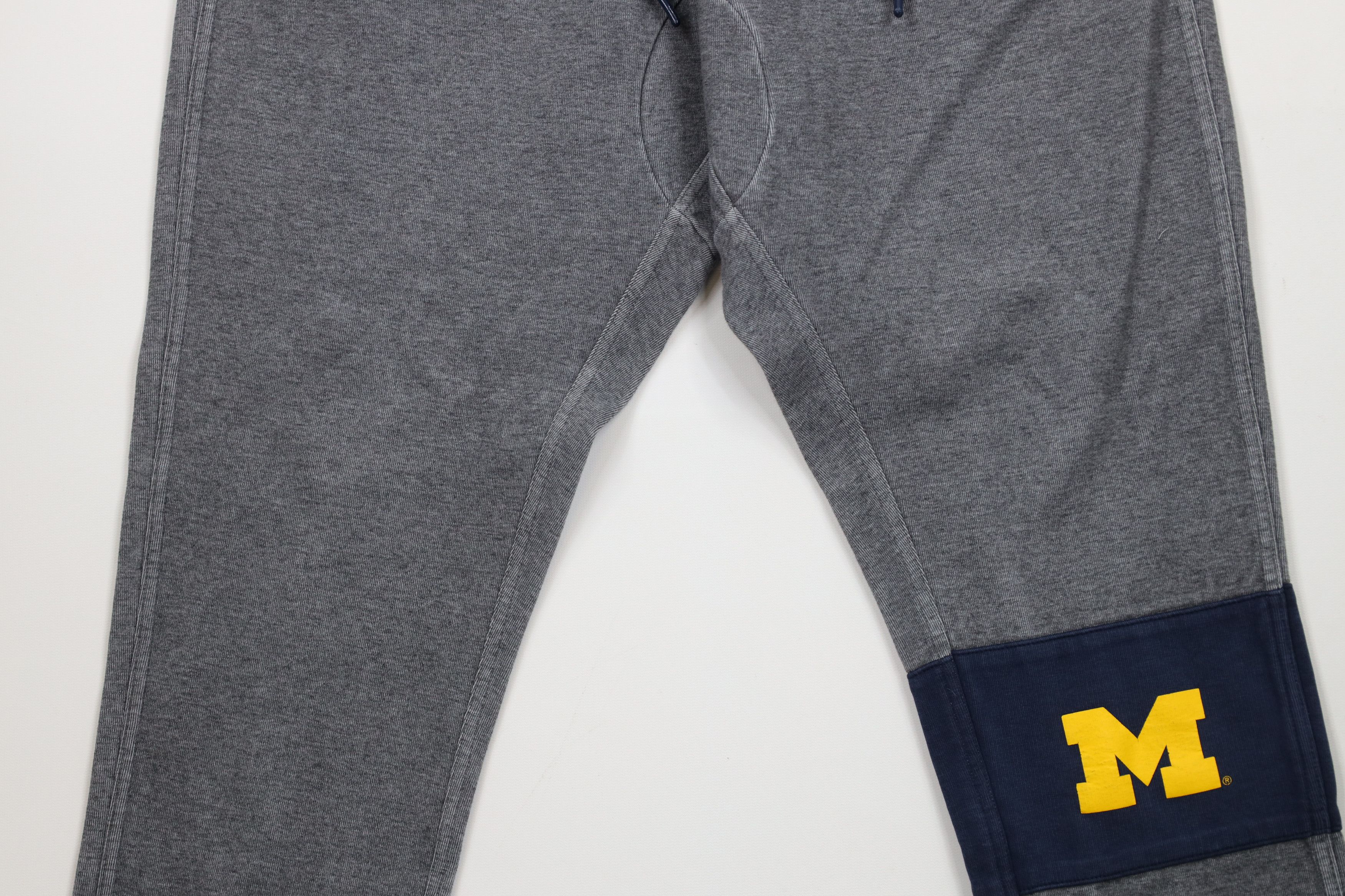 Nike × Vintage Nike Block University of Michigan Cuffed Sweatpants Joggers Size US 34 / EU 50 - 3 Thumbnail