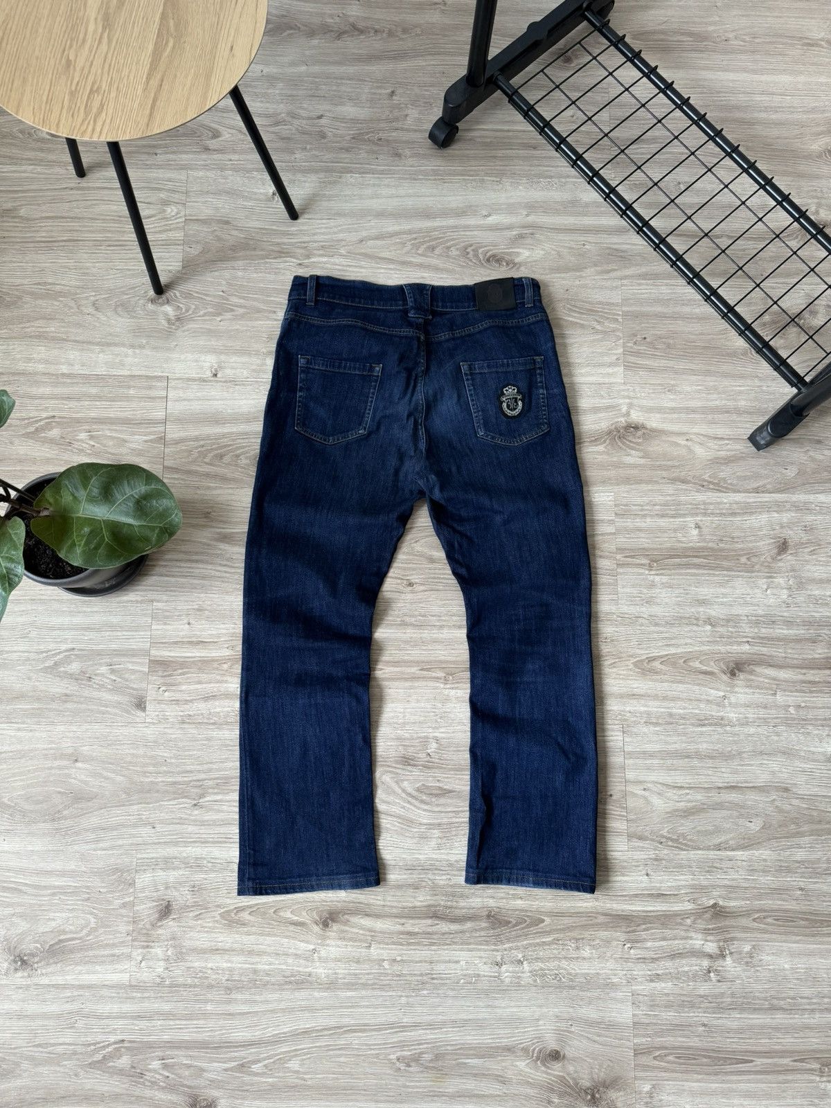 Billionaire Couture Blue Denim Jeans Made In Italy